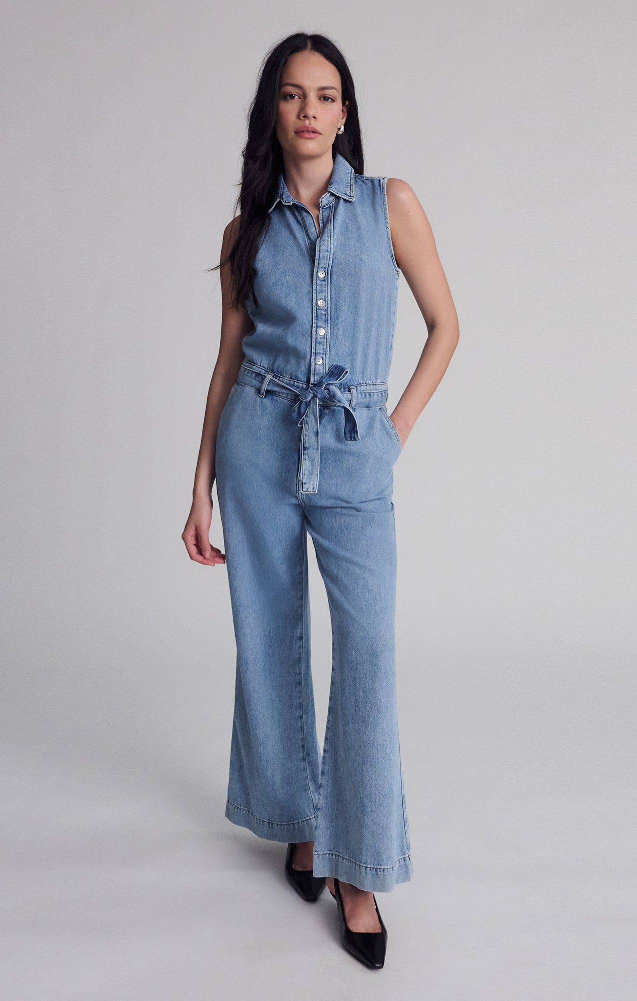 ELARA JUMPSUIT IN LIGHT WELL BLUE - Mavi Jeans