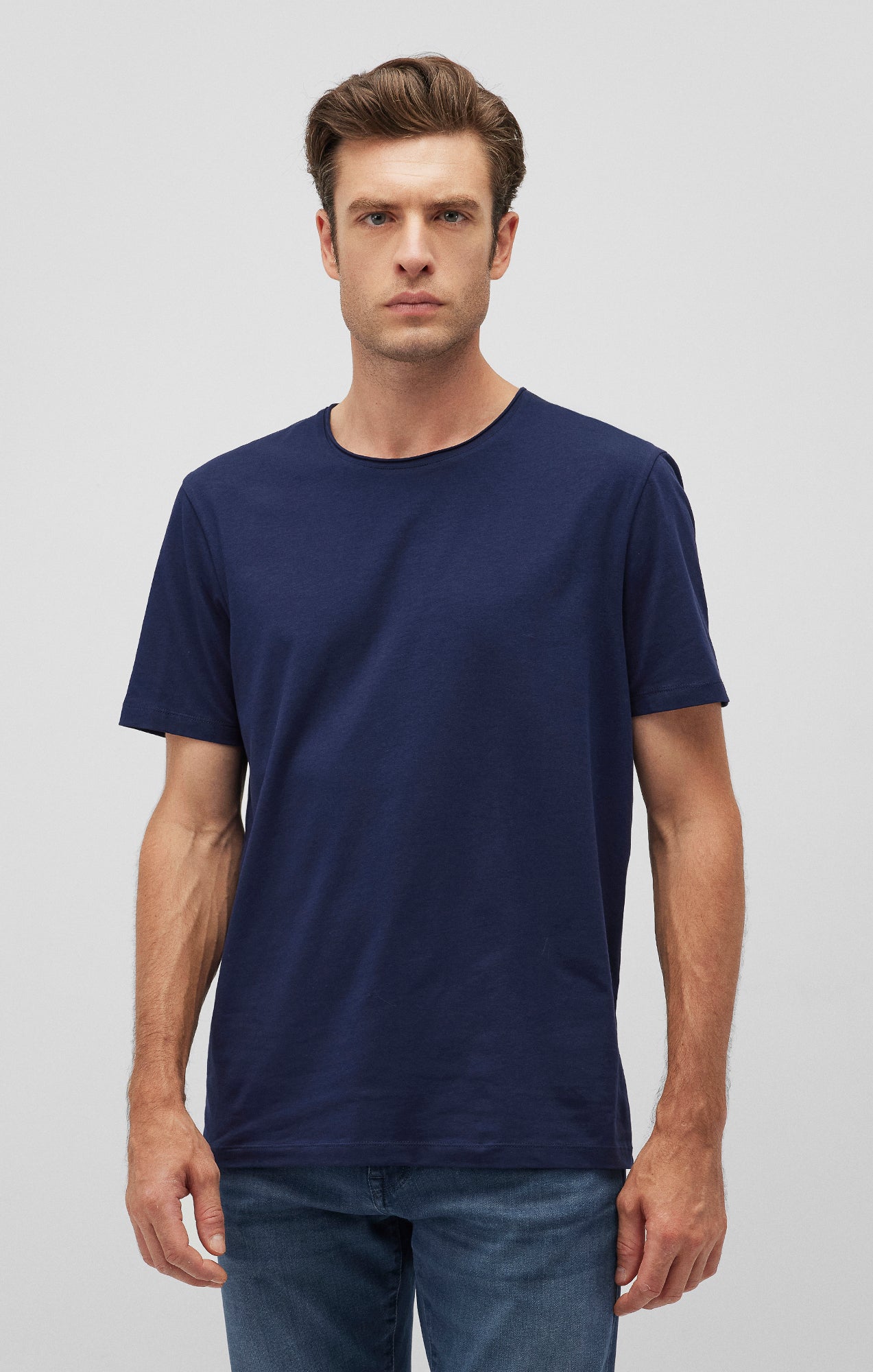SHORT SLEEVE T-SHIRT IN MARITIME BLUE - Mavi Jeans