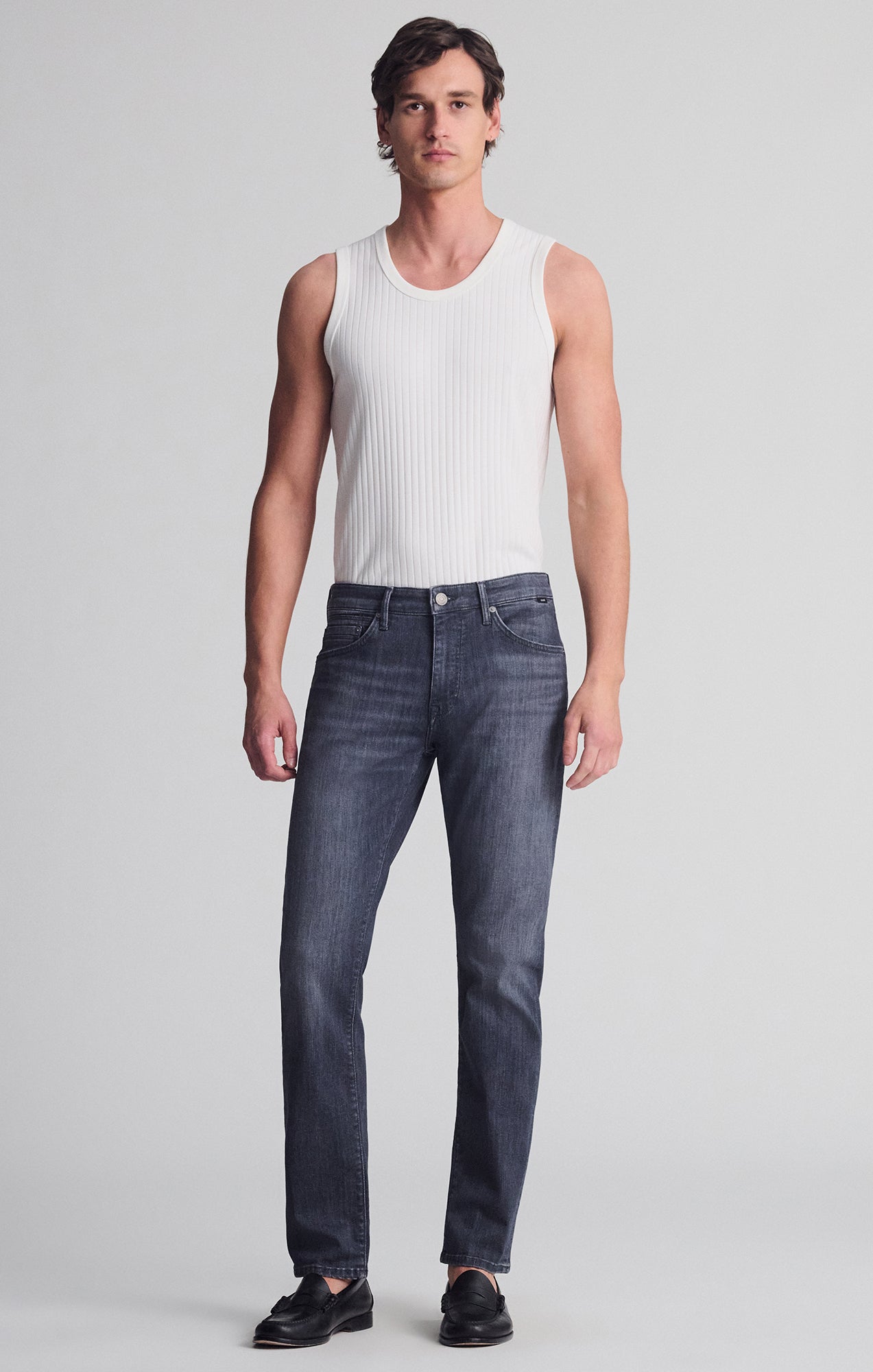 Mavi Men's Jake Slim Leg In Dark Smoke Williamsburg – Mavi Jeans