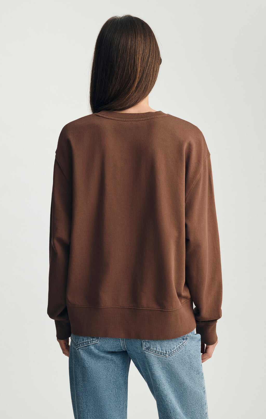 CREW NECK SWEATSHIRT IN MUSTANG - Mavi Jeans