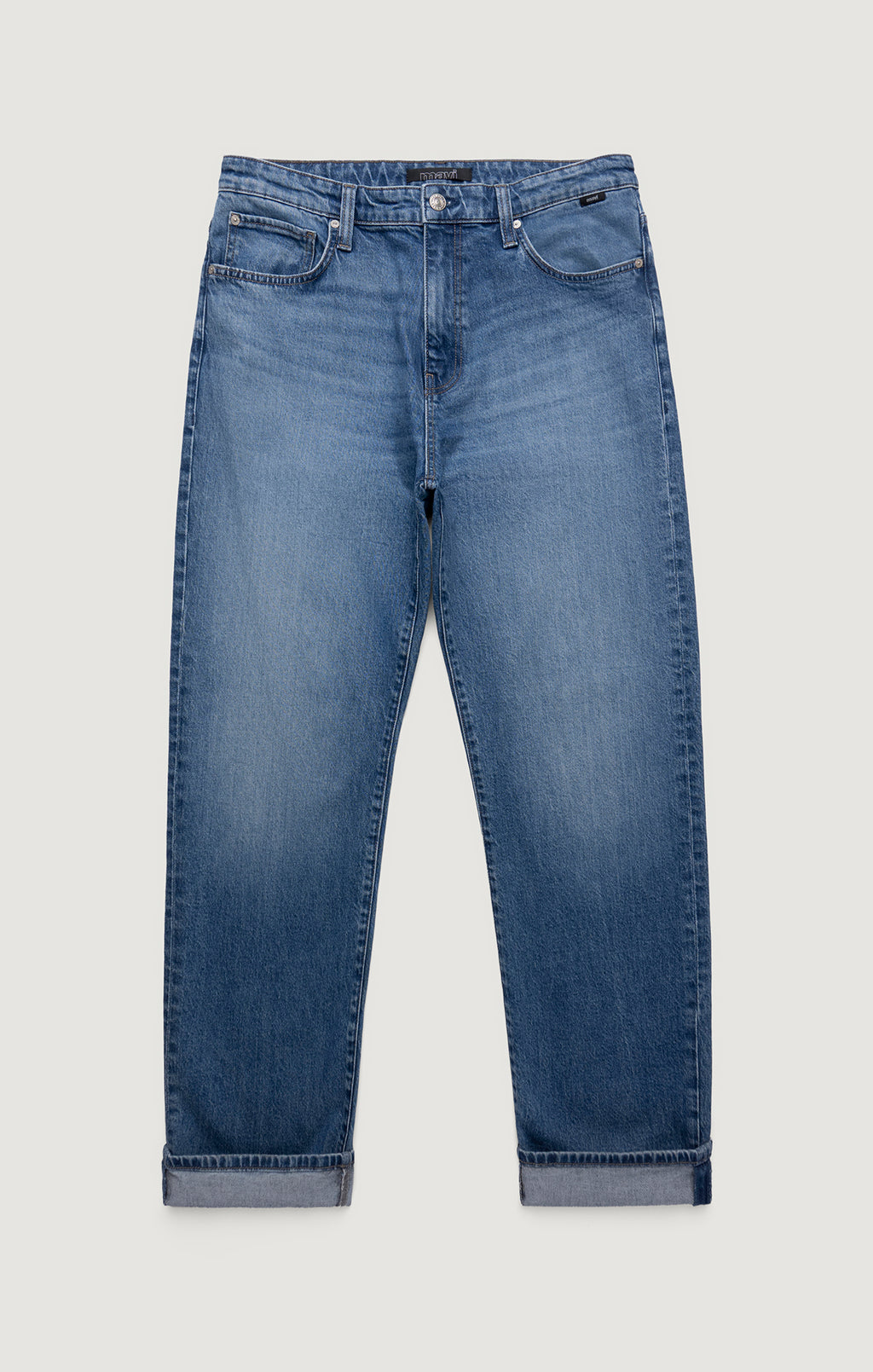 MARCEL LOOSE STRAIGHT LEG IN MID BRUSHED CLASSIC BLUE