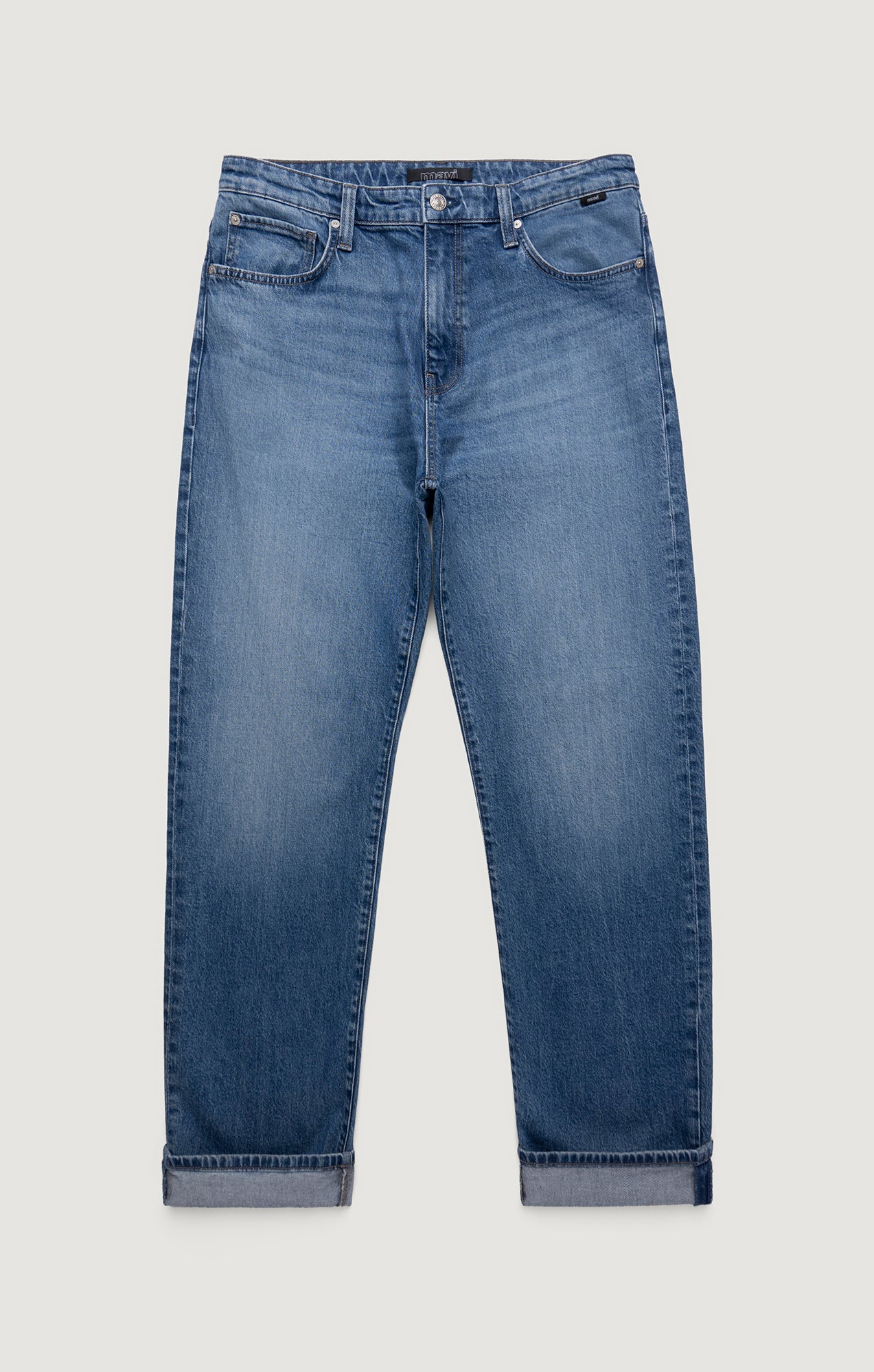 MARCEL LOOSE STRAIGHT LEG IN MID BRUSHED CLASSIC BLUE