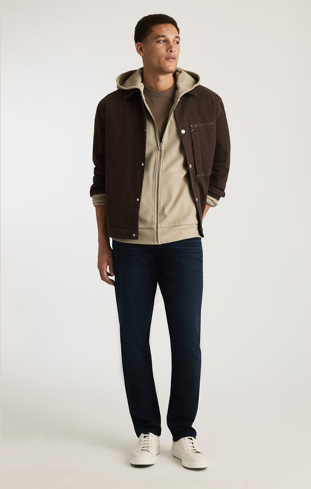 EDITION FULL ZIP HOODIE IN LONDON FOG