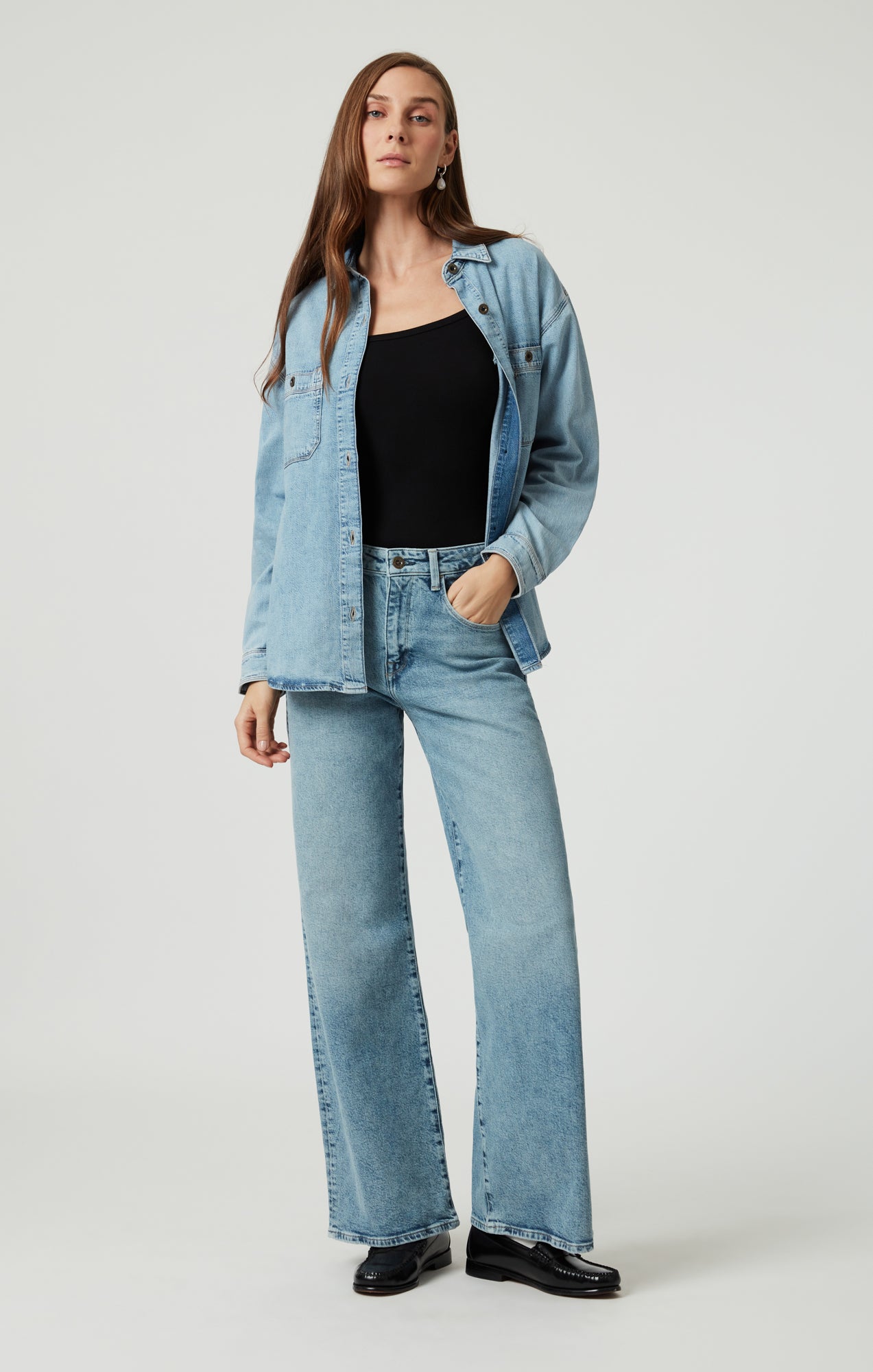 LINDA WIDE LEG IN LIGHT USED DENIM - Mavi Jeans