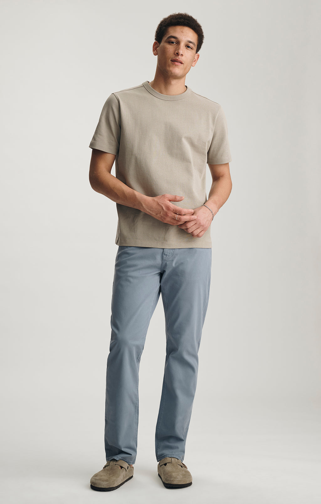 MATT RELAXED STRAIGHT LEG IN STEEL TWILL