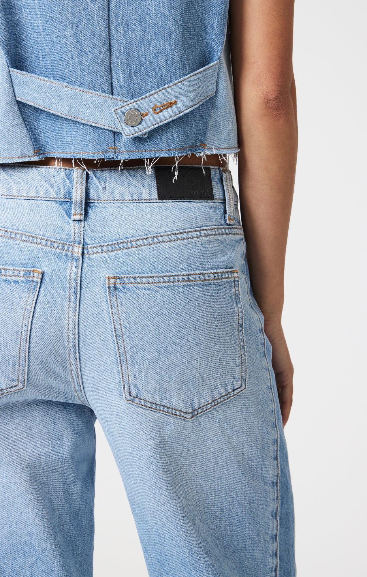 MALIBU WIDE LEG IN BLOCKING DENIM - Mavi Jeans