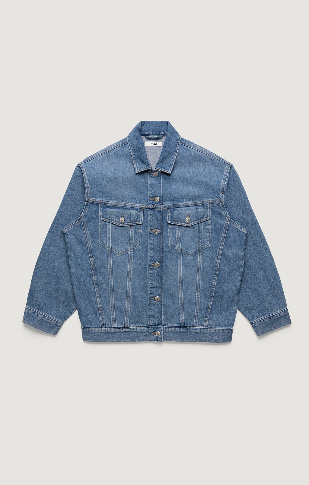 LUNA DENIM JACKET IN MID BLUE 90S - Mavi Jeans
