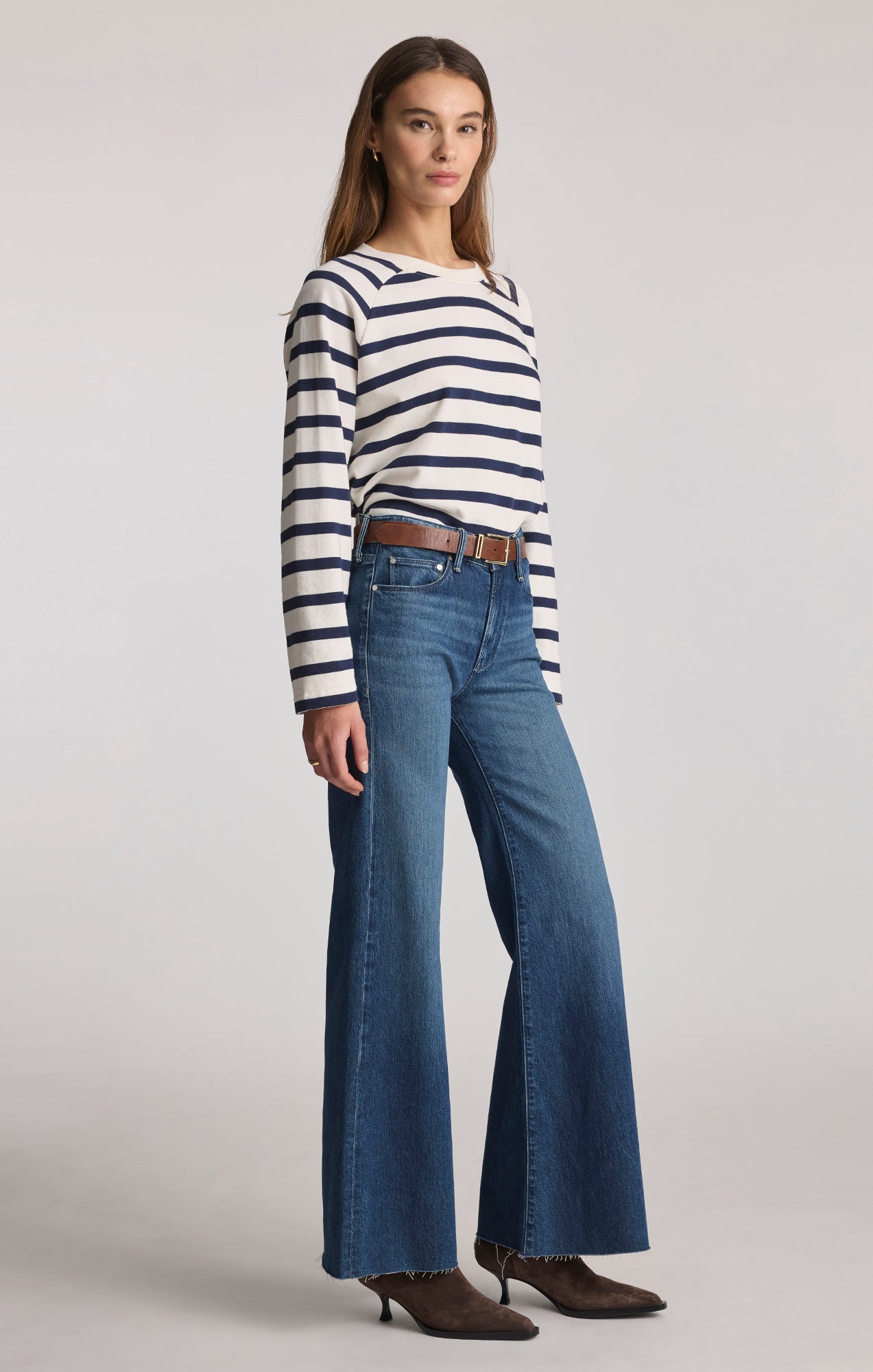 GRACE FLARE IN DARK BRUSHED CLASSIC BLUE - Mavi Jeans