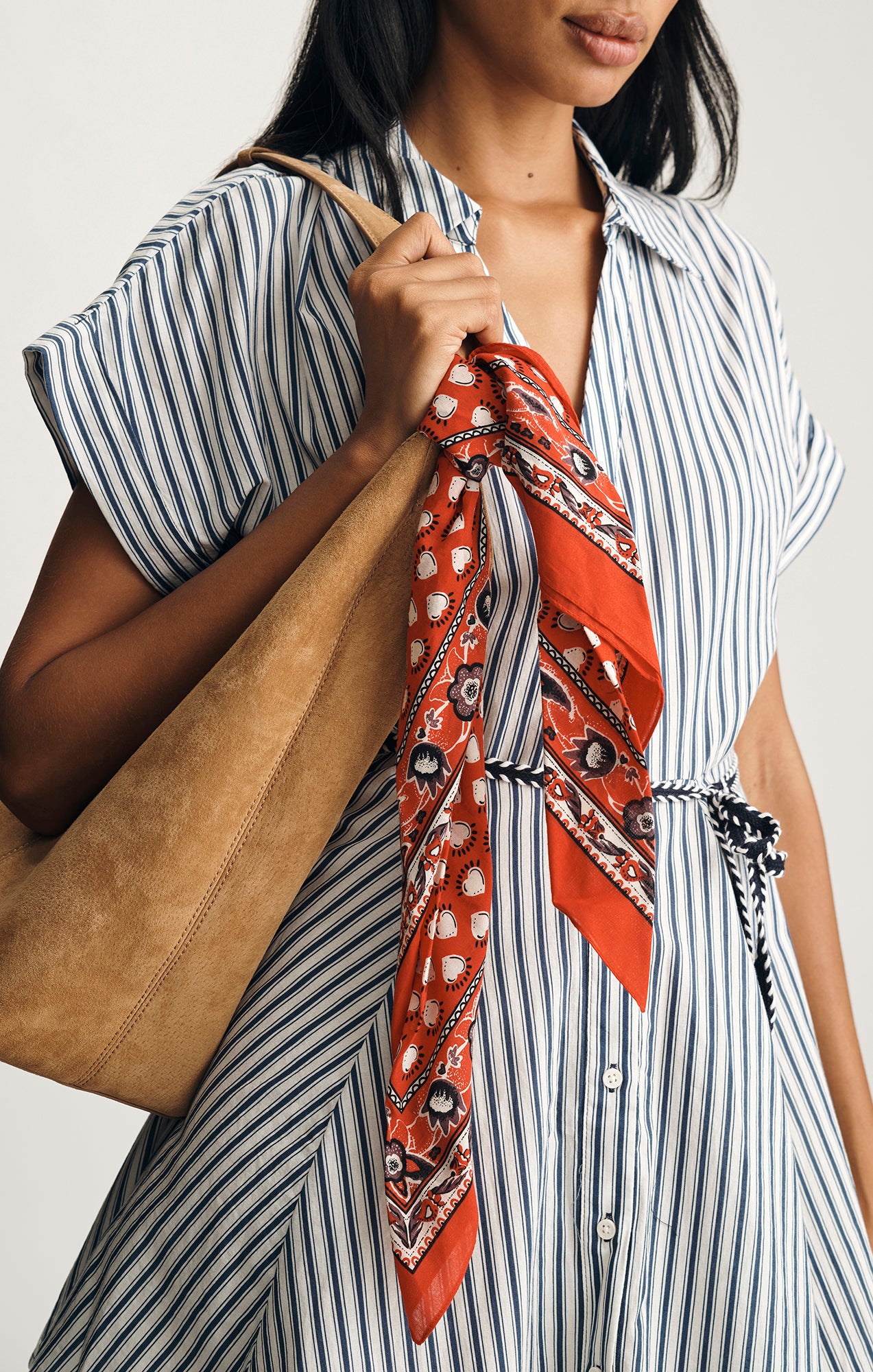 PAISLEY PRINT BANDANA IN EQUESTRIAN RED - Mavi Jeans