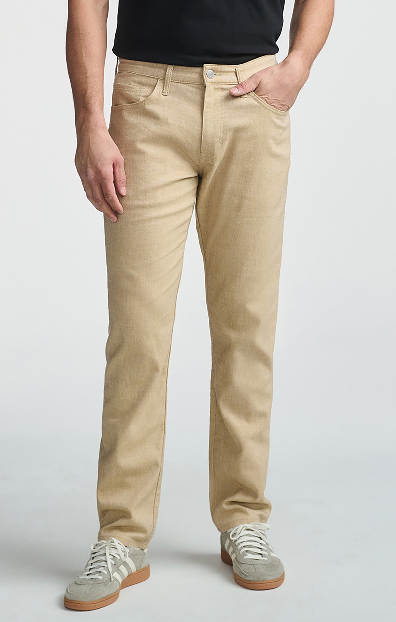 MARCUS SLIM STRAIGHT LEG IN BEIGE LINEN - Mavi Jeans