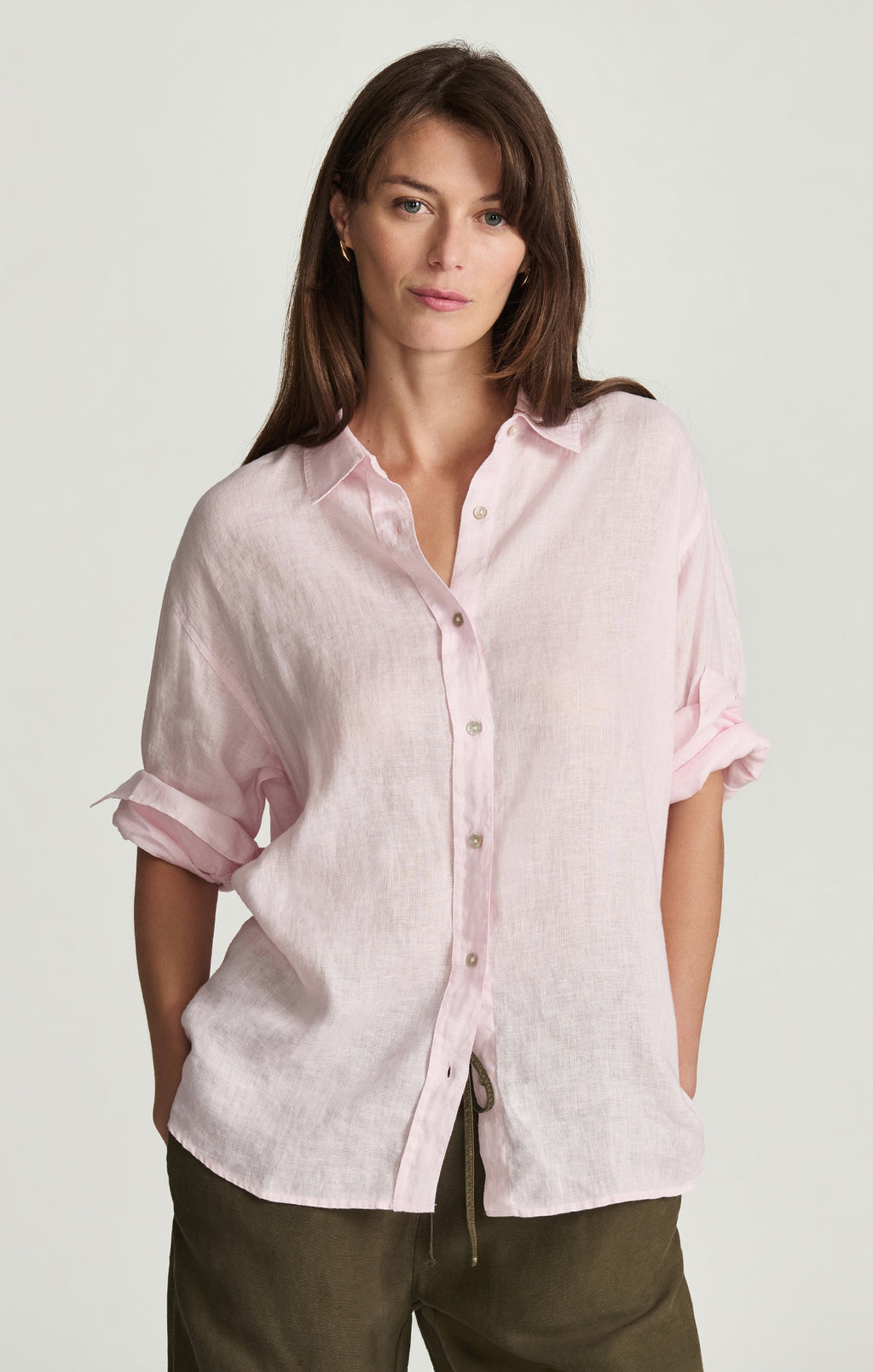 LINEN BUTTON-UP SHIRT IN TENDER TOUCH - Mavi Jeans