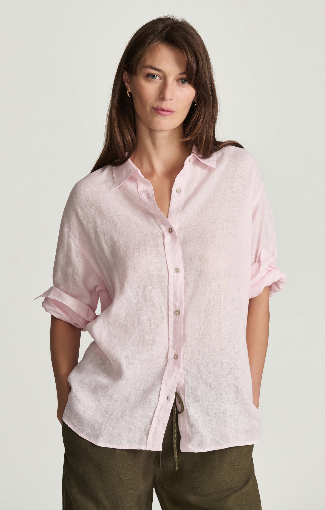 LINEN BUTTON-UP SHIRT IN TENDER TOUCH - Mavi Jeans
