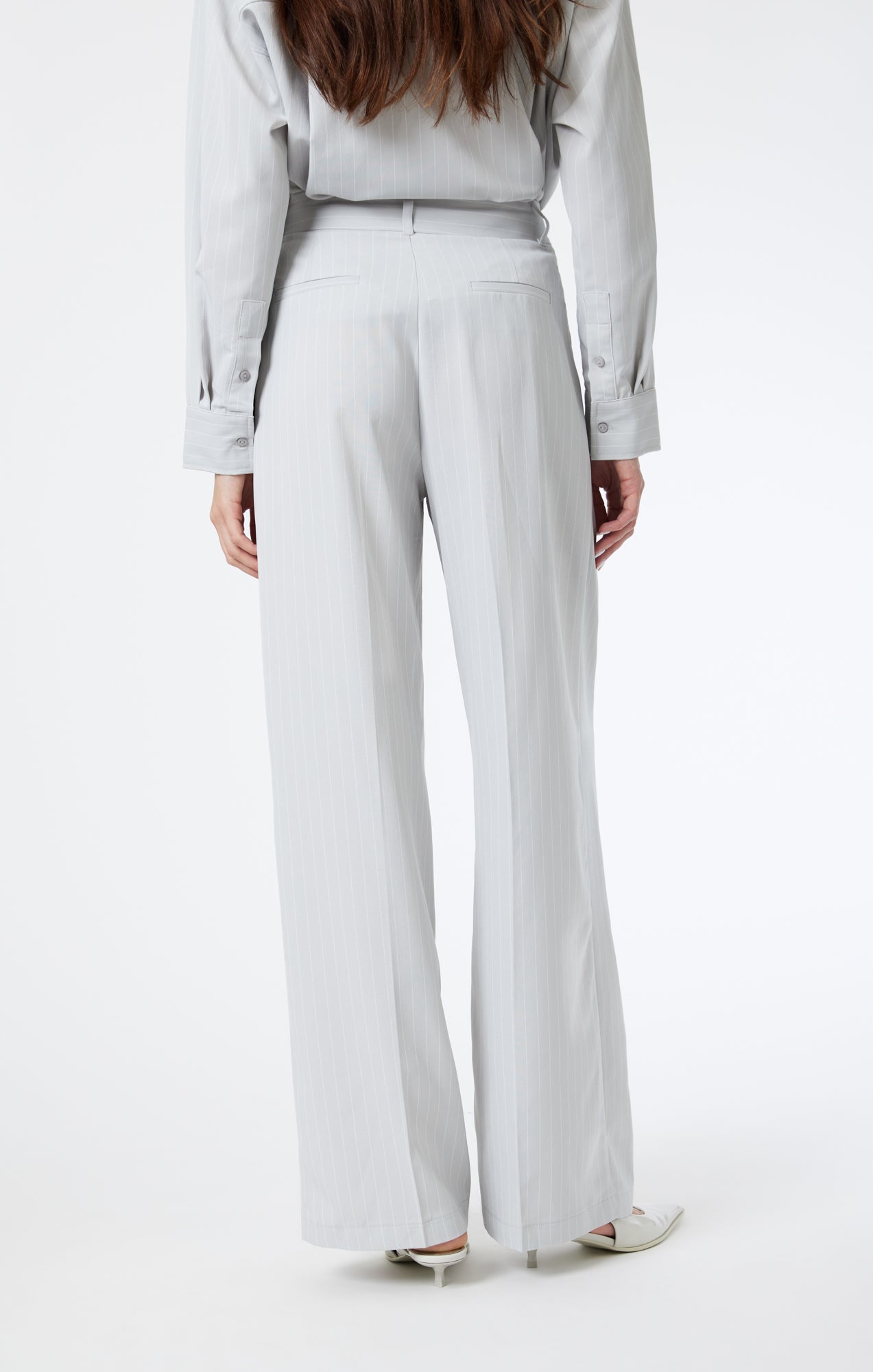 【Anyone more】Redo Strap Blue Wide Pants Splits59 Maxie Rigor Track Pant in Classic Blue & White