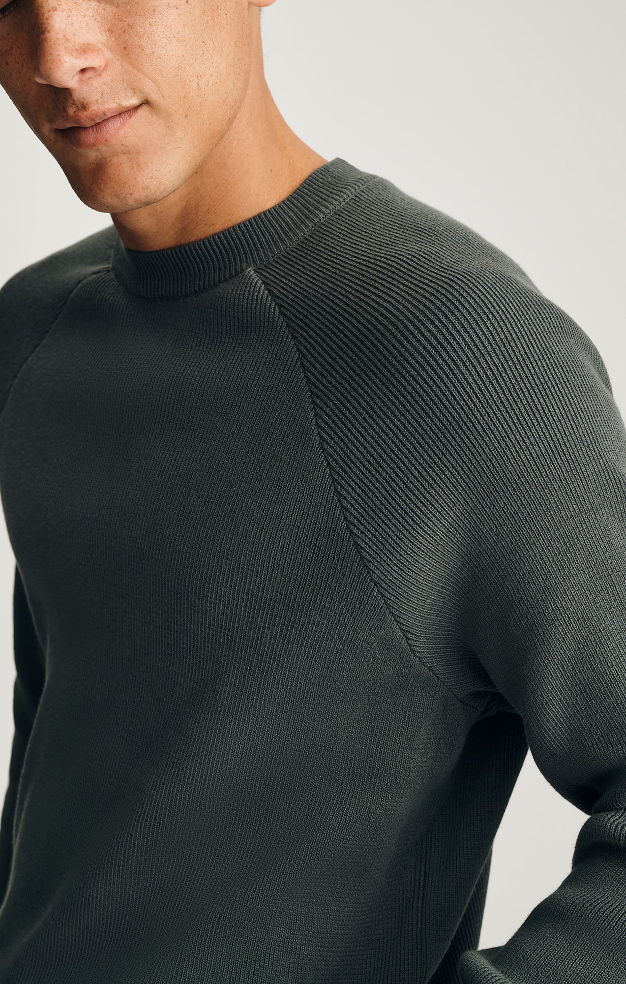 CREW NECK SWEATER IN URBAN CHIC