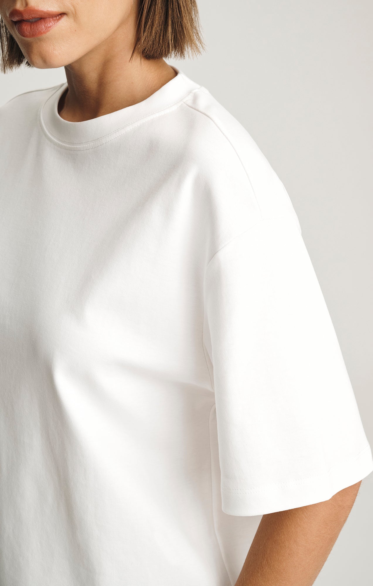 Mavi Women's Zoe Interlock Crew Neck T-Shirt In White – Mavi Jeans