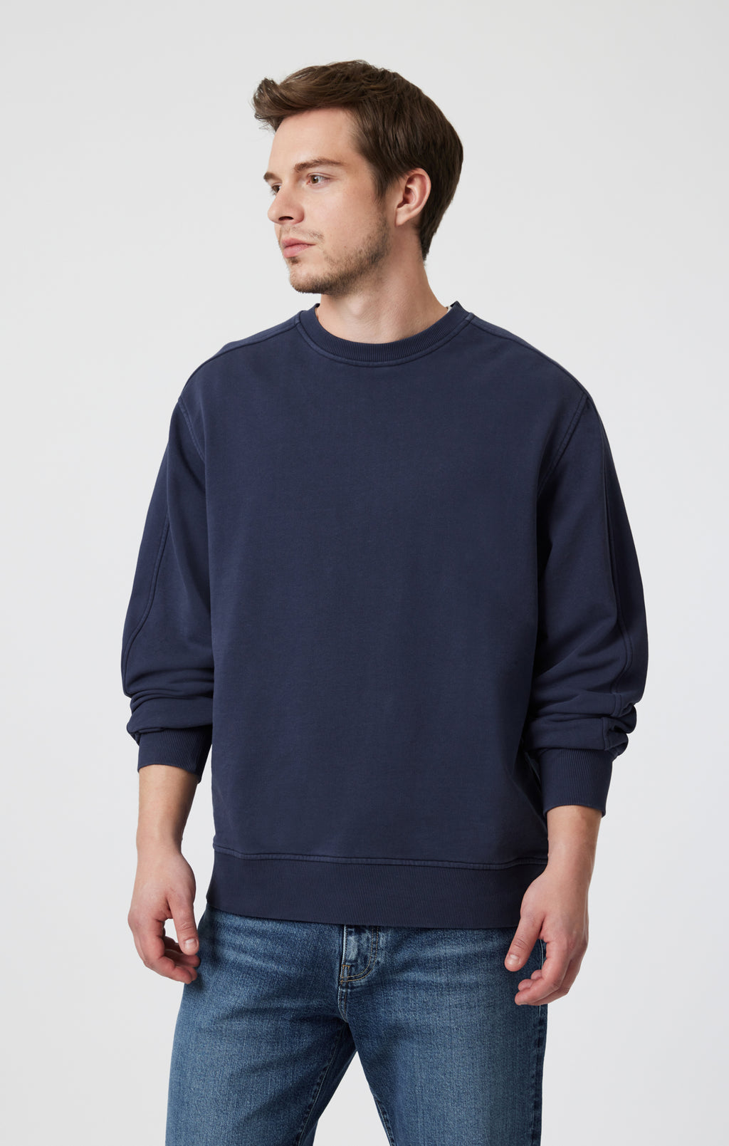 SWEATSHIRT IN COLLEGIATE BLUE - Mavi Jeans