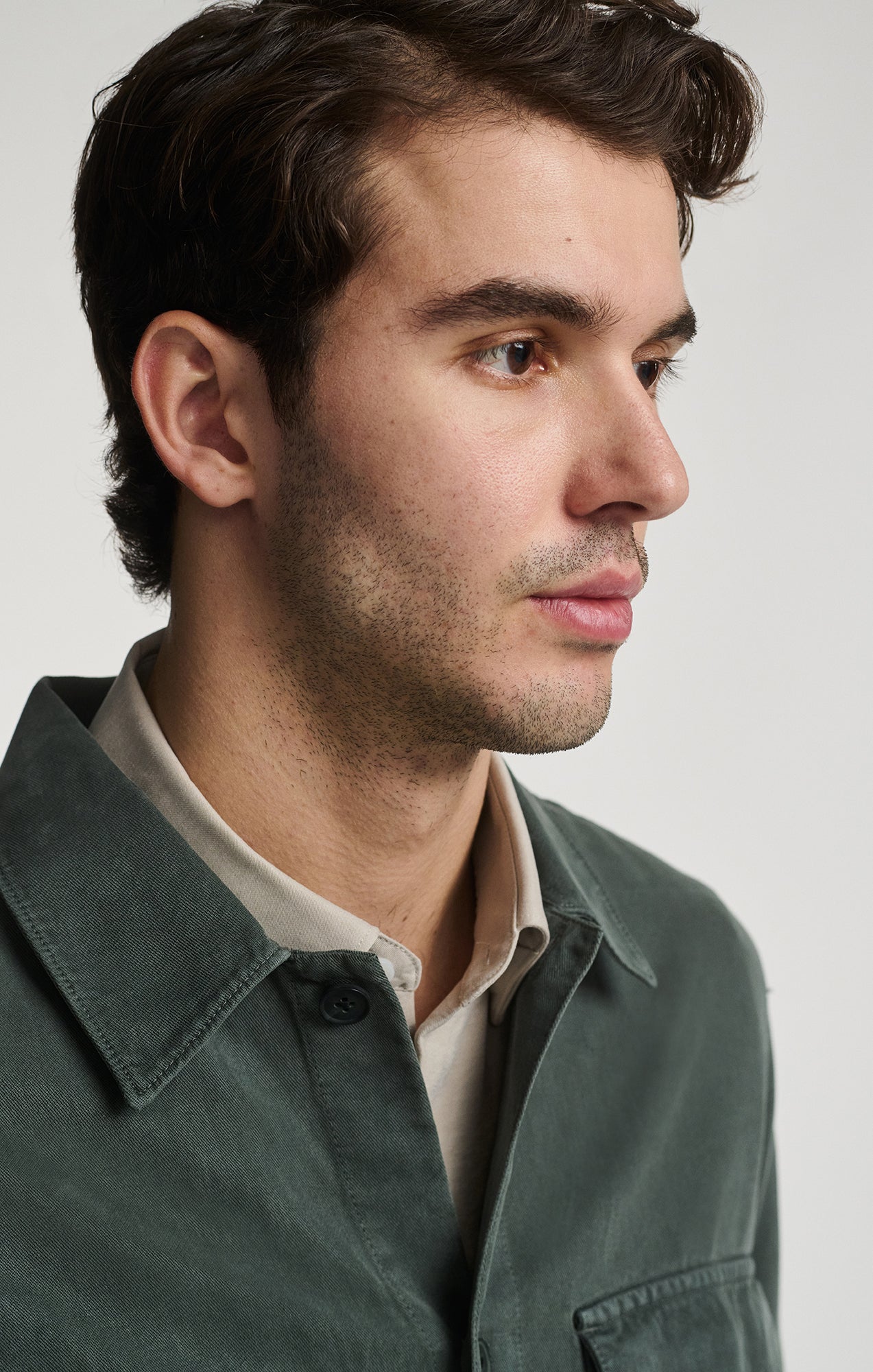DOUBLE POCKET BUTTON-UP SHIRT IN URBAN CHIC - Mavi Jeans