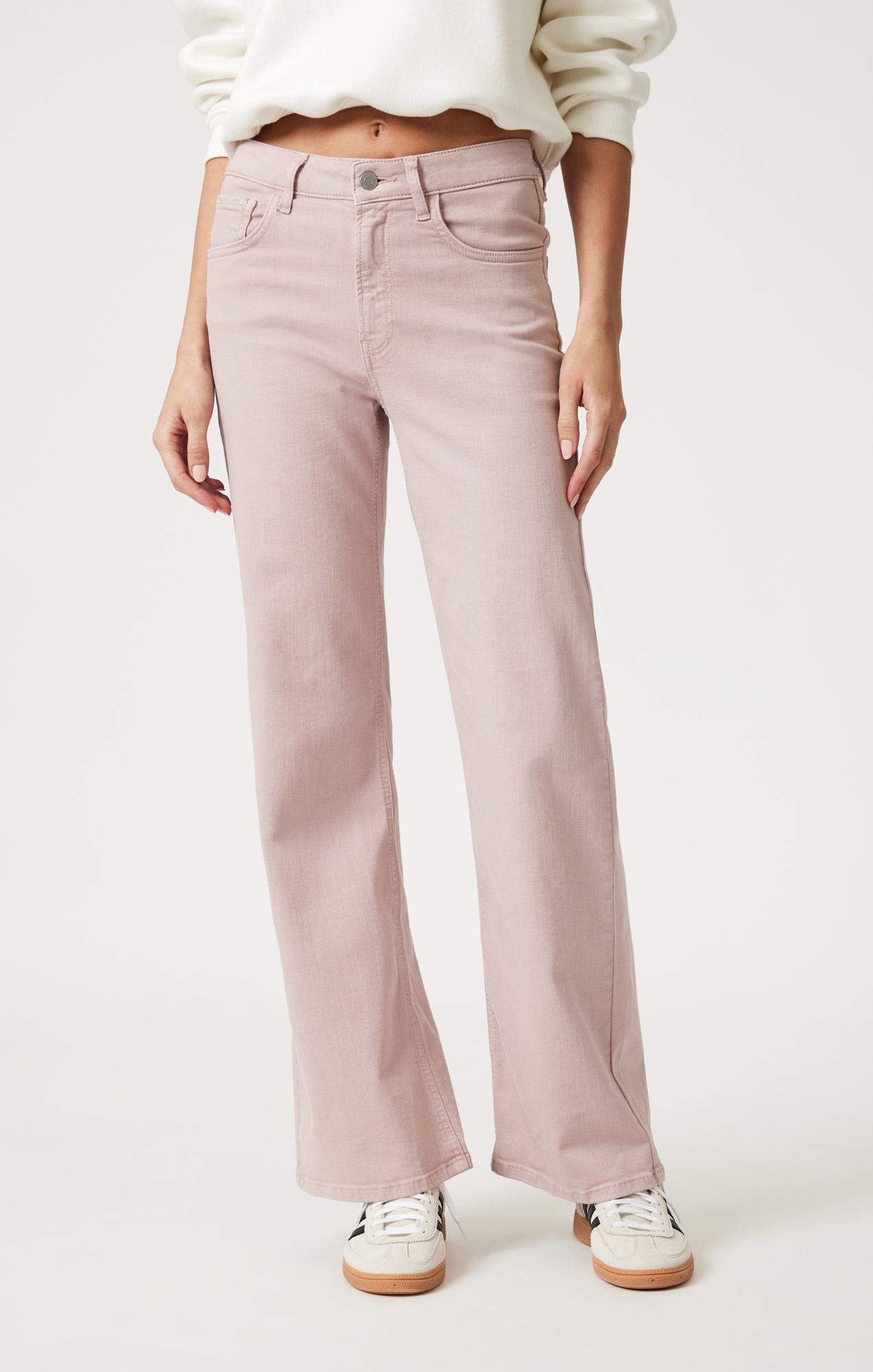 Mavi Women's Alena Wide Leg In Woodrose Flex Blue – Mavi Jeans