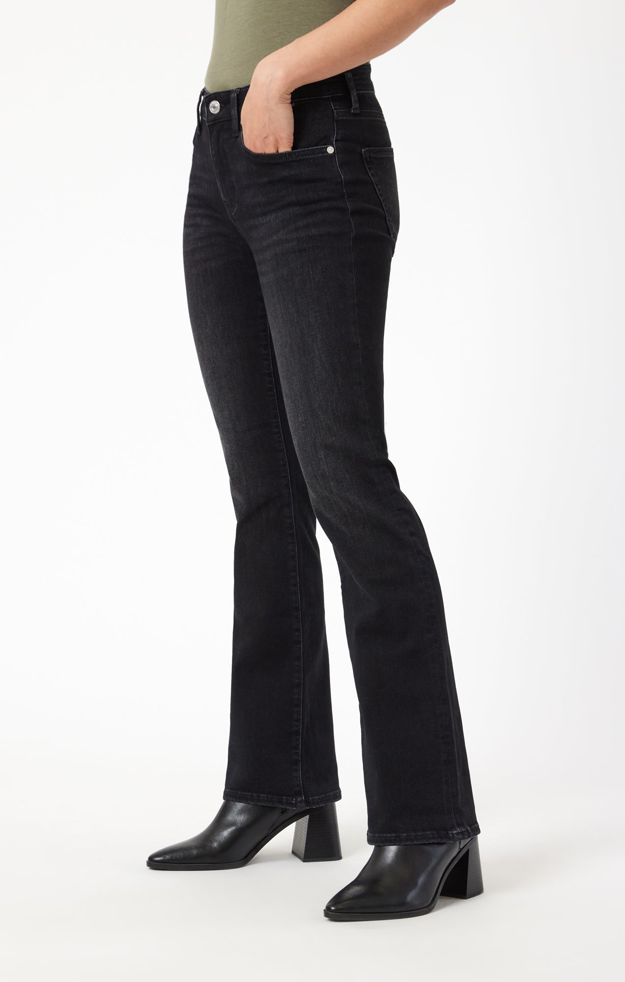 MOLLY BOOTCUT IN SMOKE BRUSHED FEATHER BLUE - Mavi Jeans