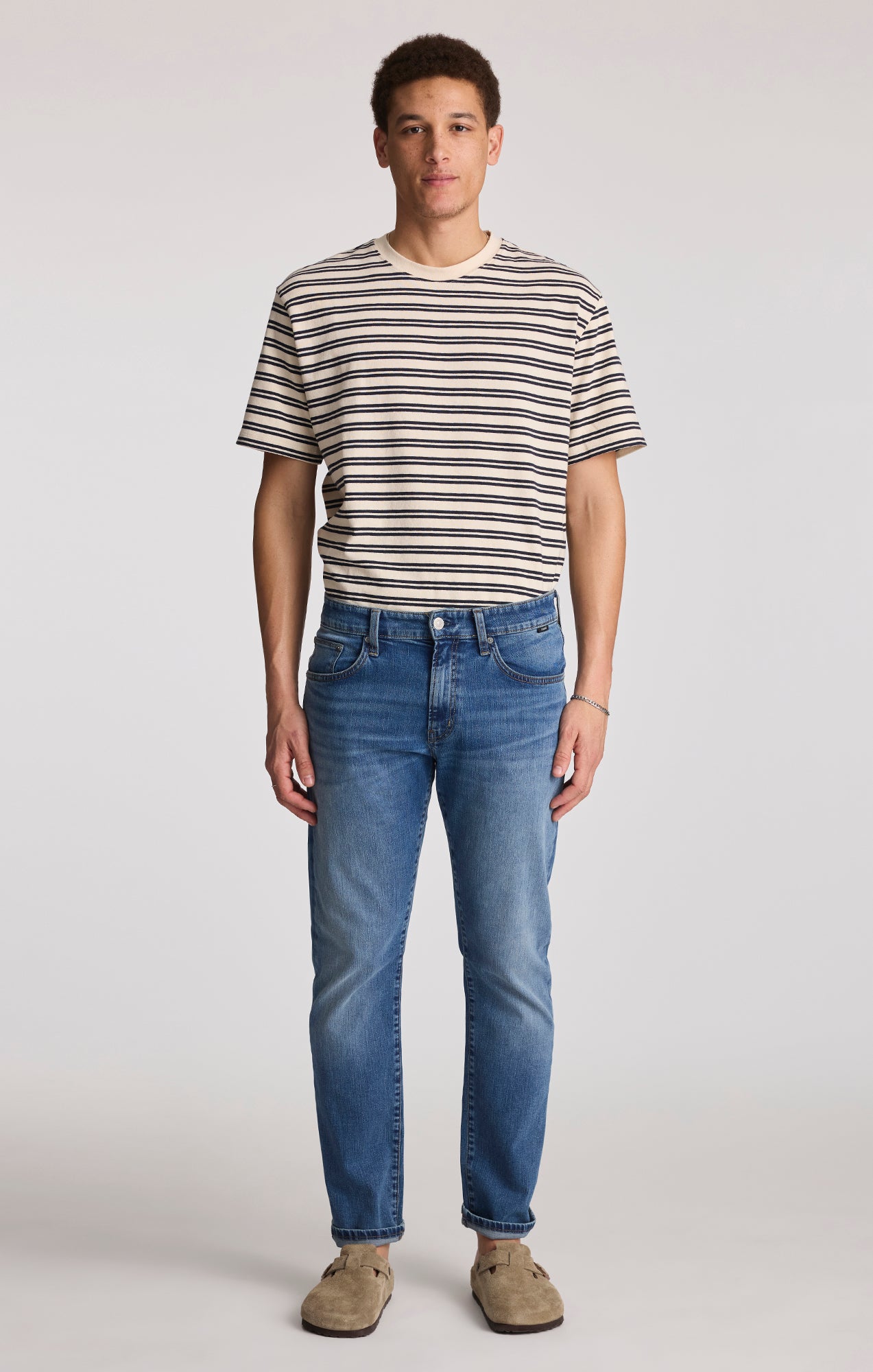 MARCUS SLIM STRAIGHT LEG IN MID VINTAGE SELVEDGE - Mavi Jeans