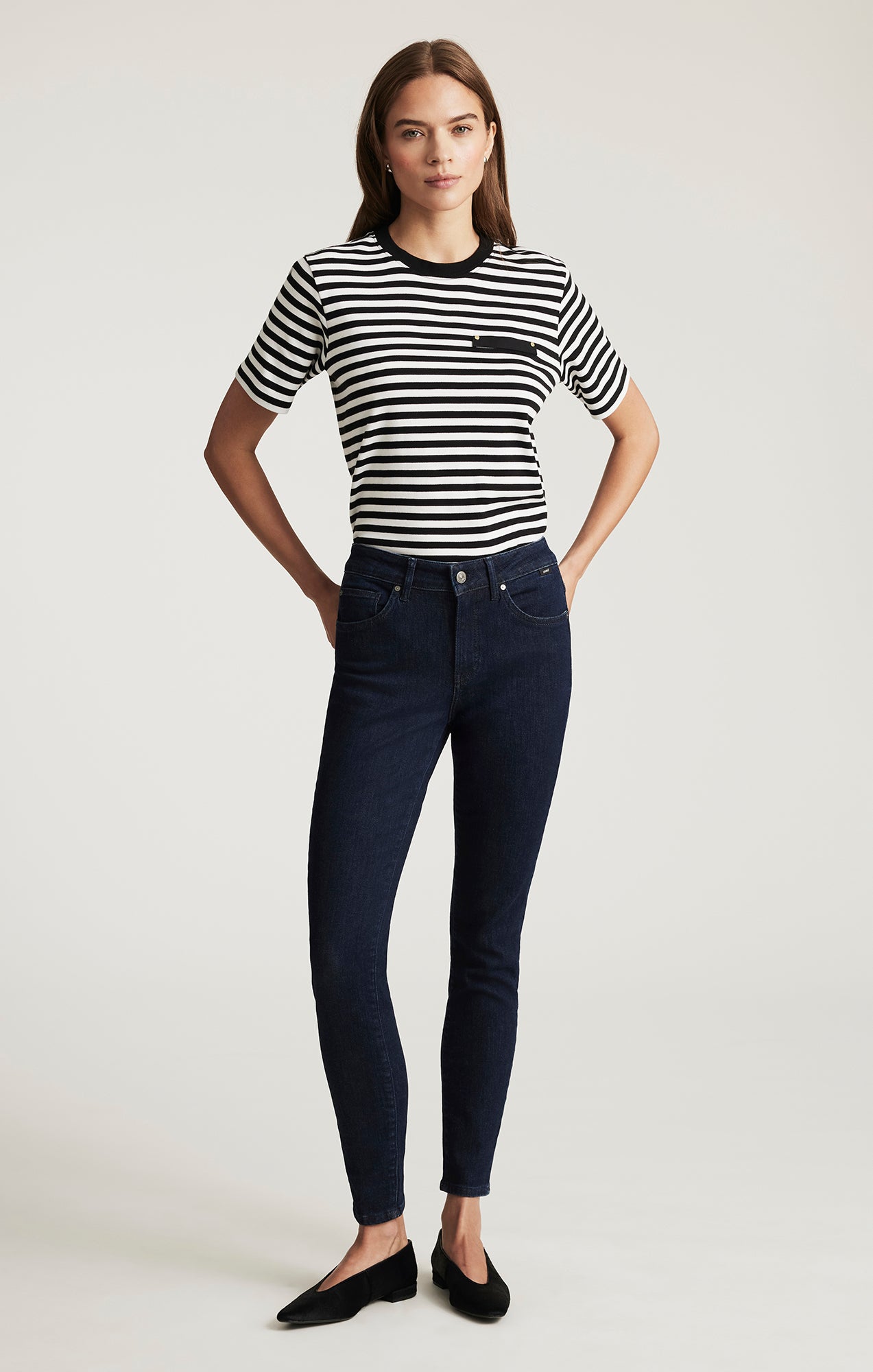 TESS SKINNY IN RINSE FLEX BLUE - Mavi Jeans