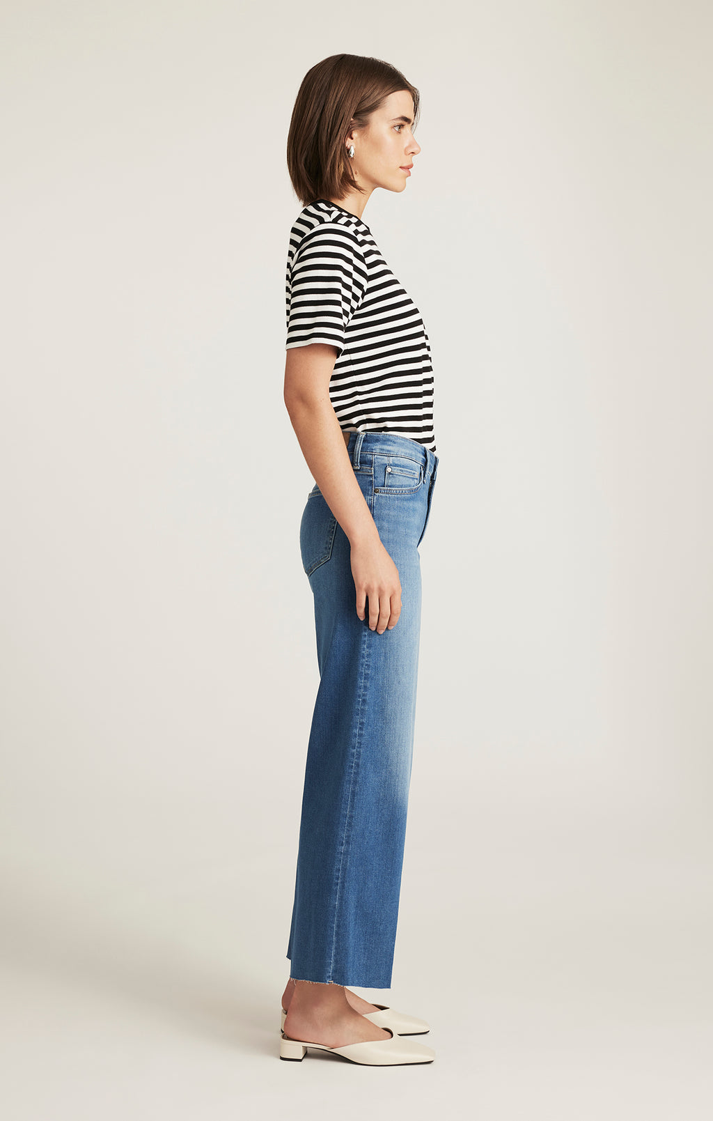 PALOMA WIDE LEG IN LIGHT BRUSHED FEATHER LUXE - Mavi Jeans