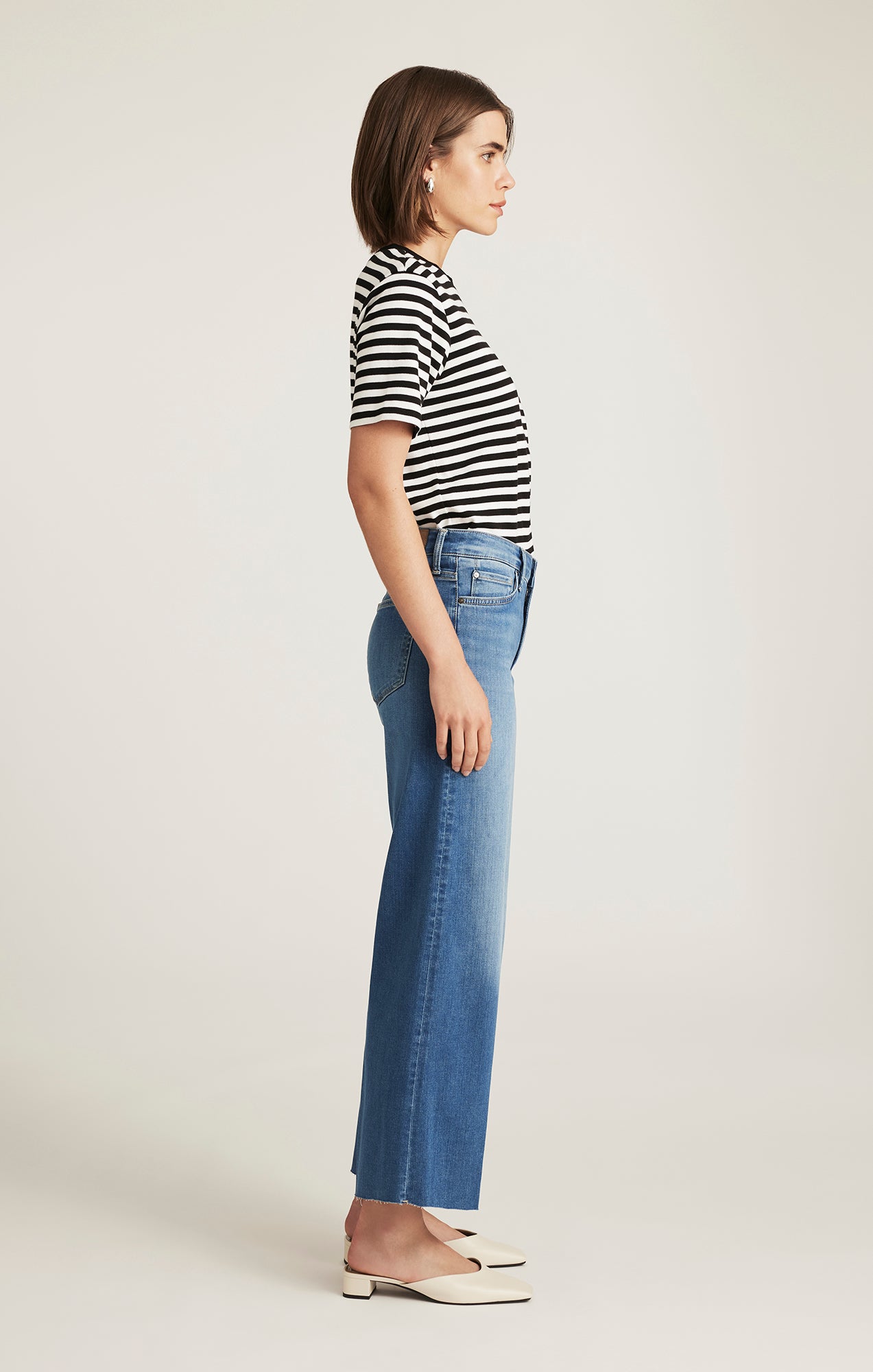 PALOMA WIDE LEG IN LIGHT BRUSHED FEATHER LUXE - Mavi Jeans