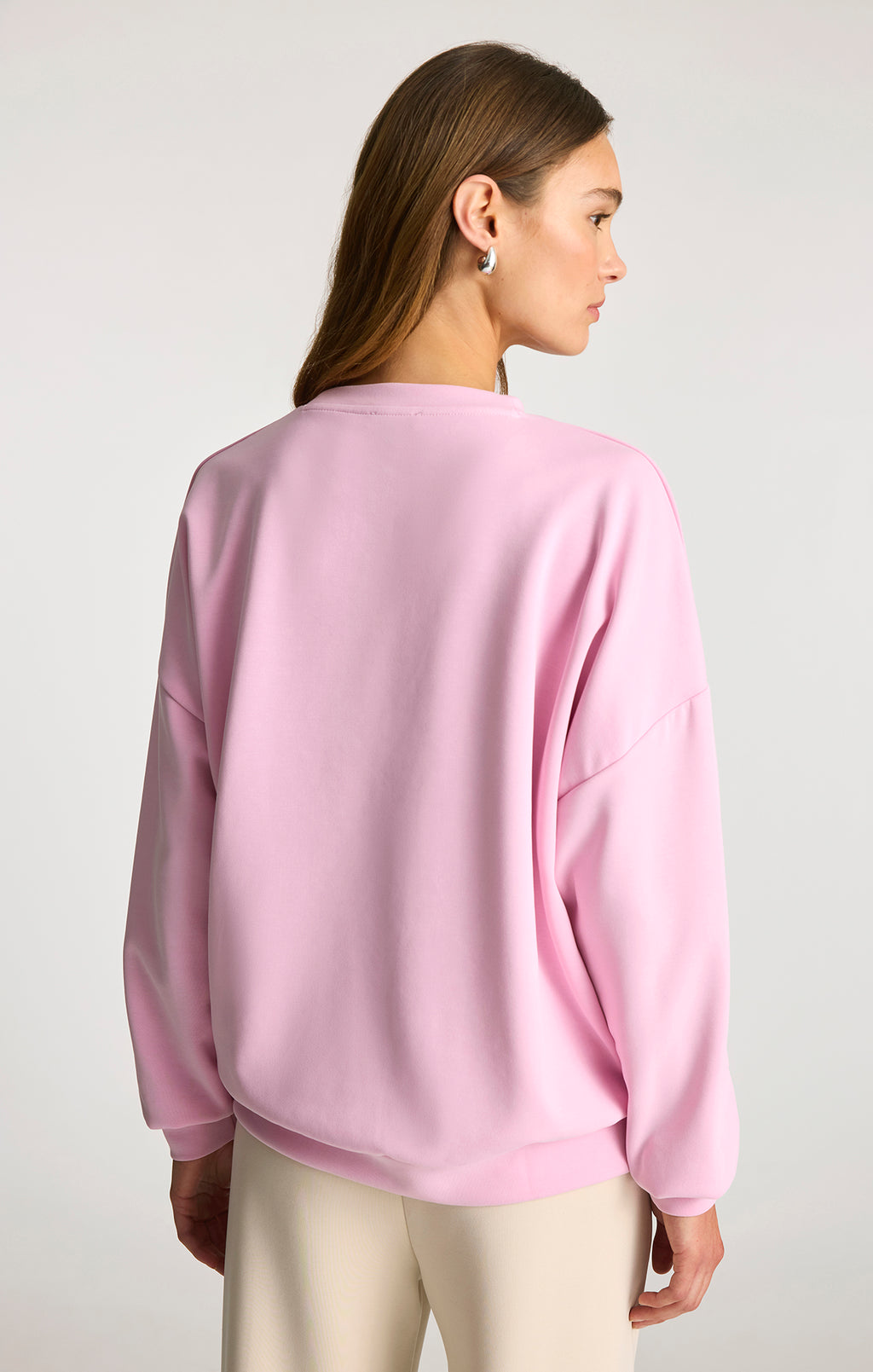 LUXE TOUCH TENCEL™ SWEATSHIRT IN LILAC SACHET - Mavi Jeans