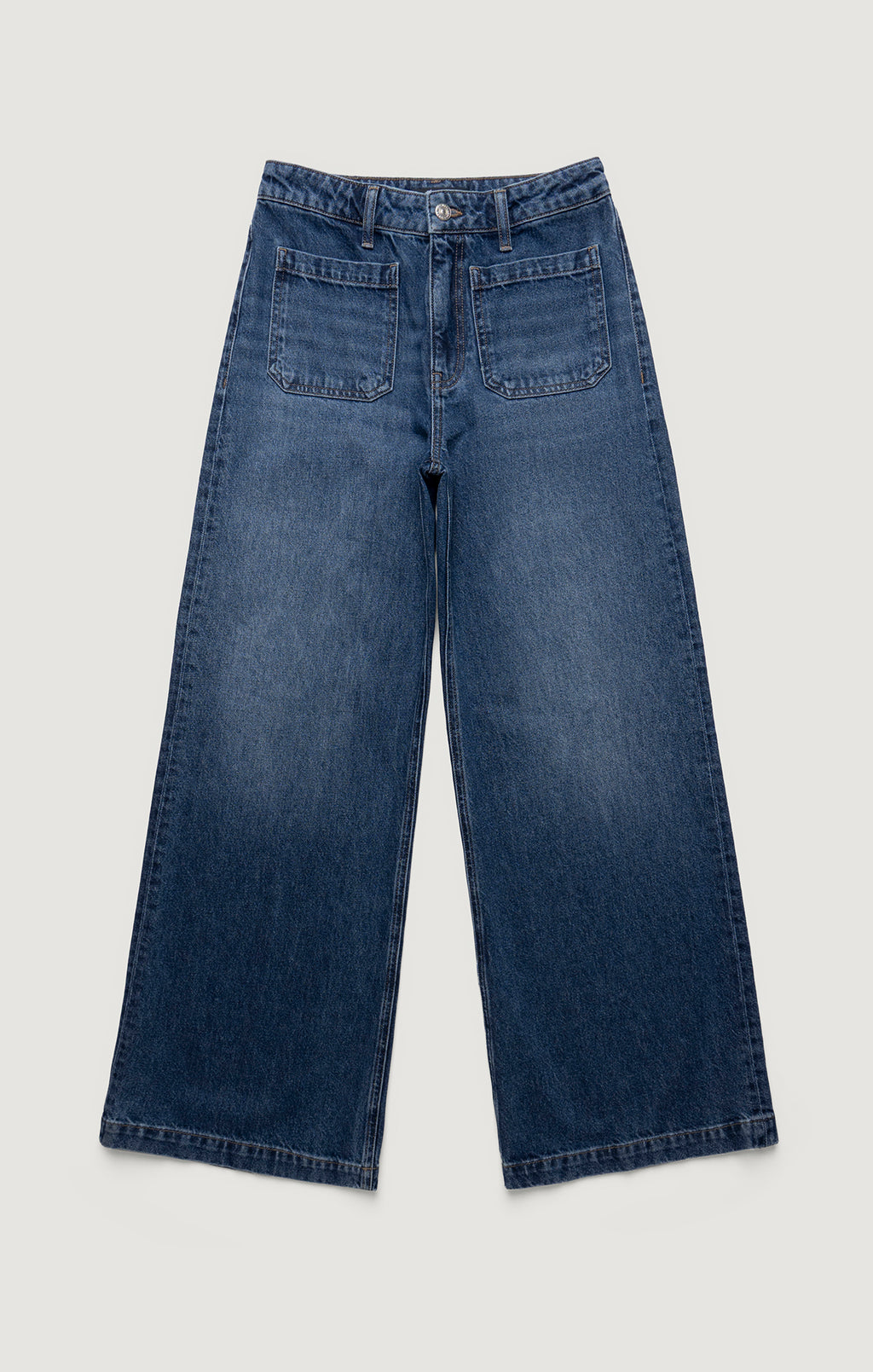 CHRISTINE WIDE LEG IN DARK BRUSHED CLASSIC DENIM - Mavi Jeans