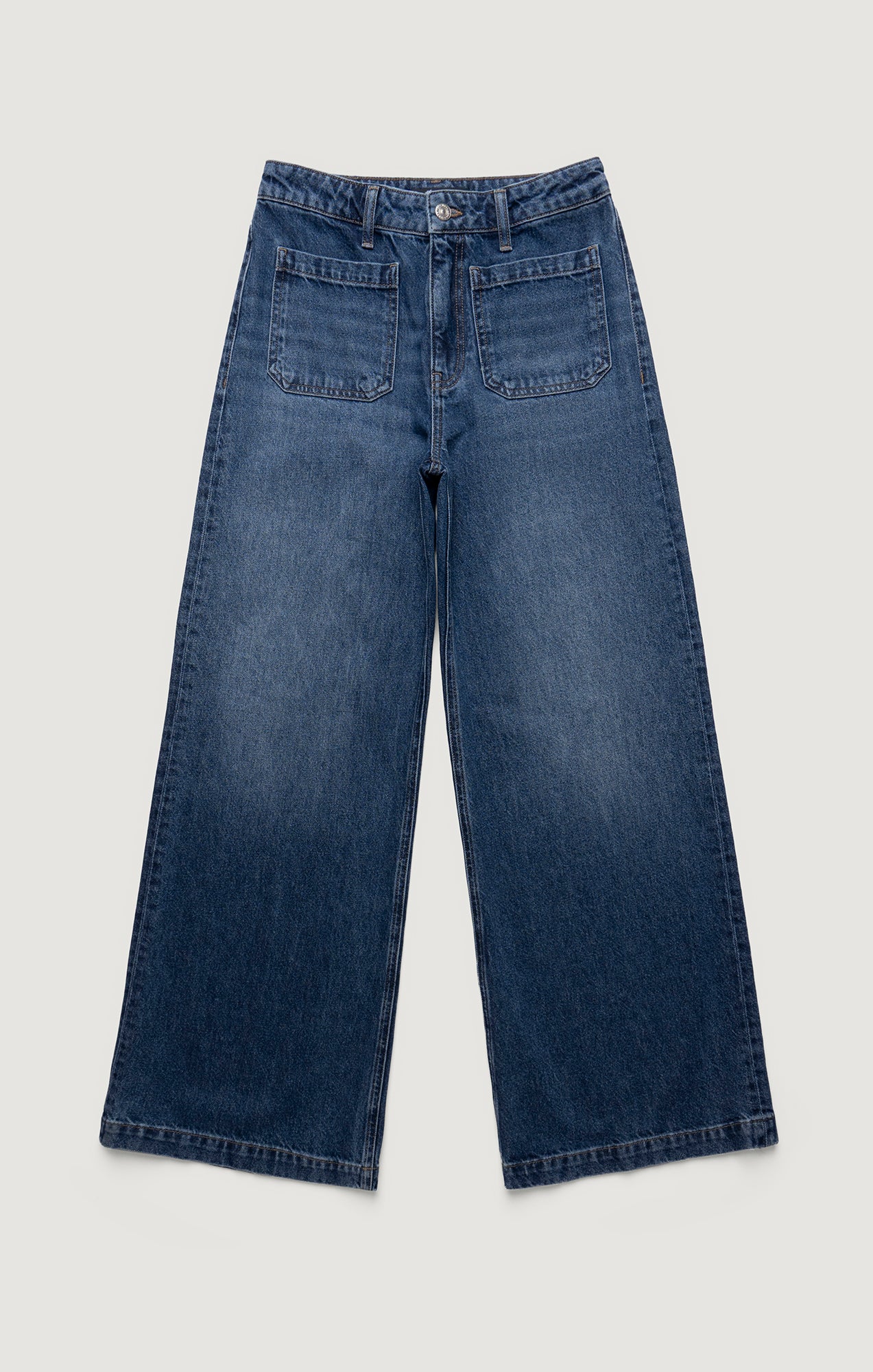 CHRISTINE WIDE LEG IN DARK BRUSHED CLASSIC DENIM - Mavi Jeans