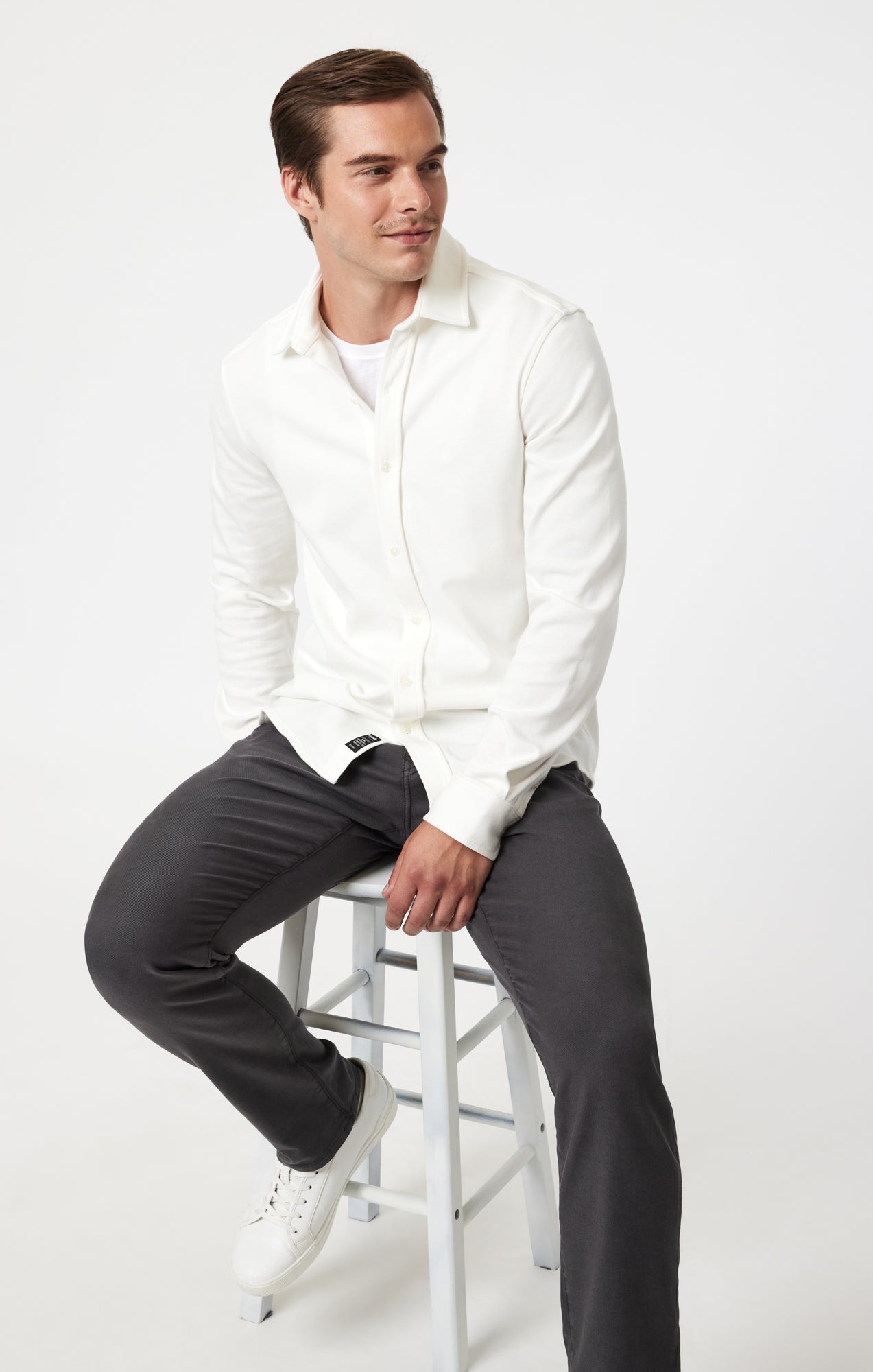 JAKE SLIM LEG IN ASH LUXE TWILL - Mavi Jeans