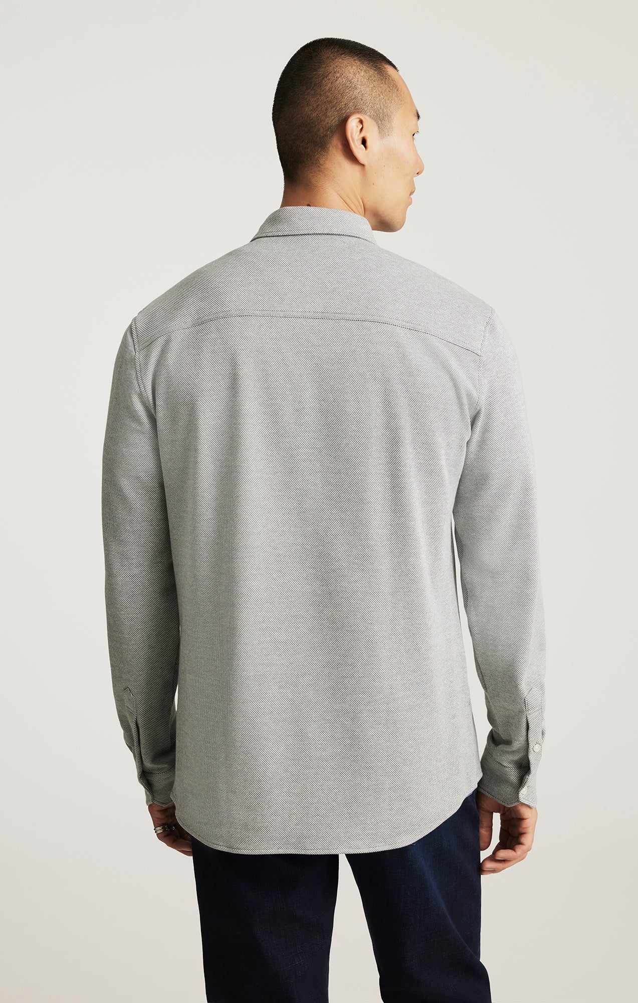 LONG SLEEVE BUTTON-DOWN SHIRT IN URBAN CHIC - Mavi Jeans