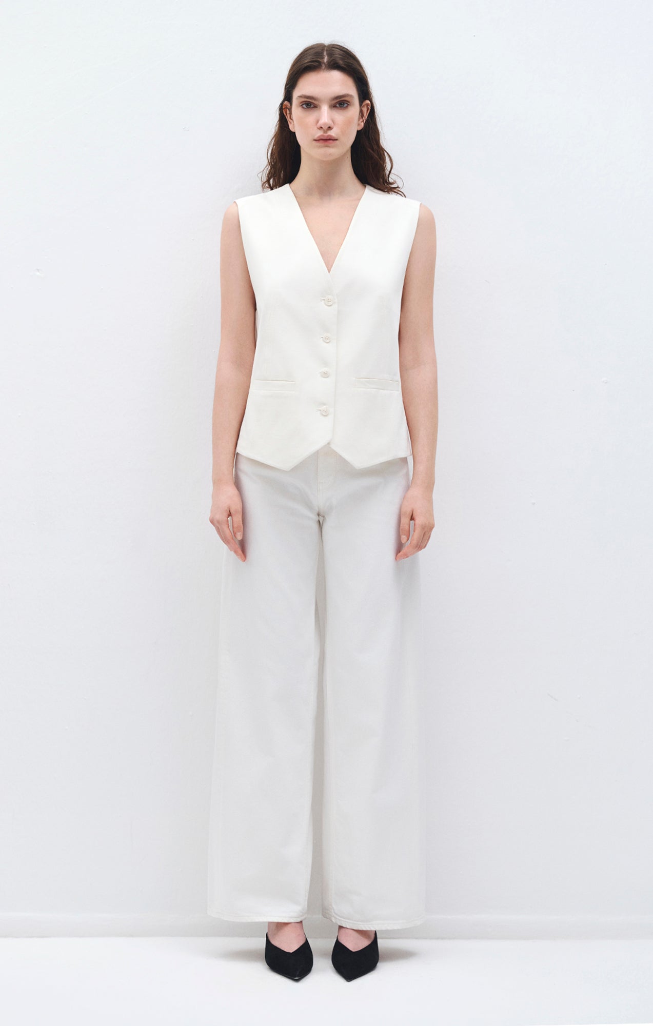 mbt⭐︎Design Button Vest Mavi Women's Button Vest In Antique White – Mavi Jeans