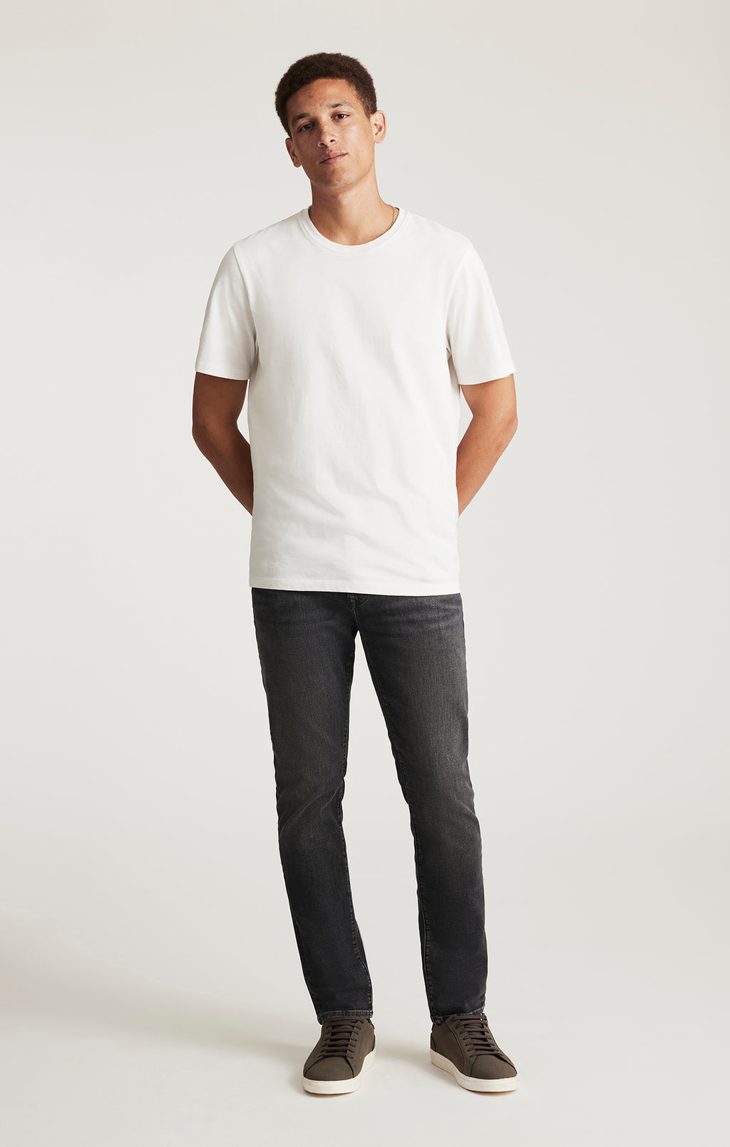SHORT SLEEVE CREW NECK T-SHIRT IN ANTIQUE WHITE - Mavi Jeans
