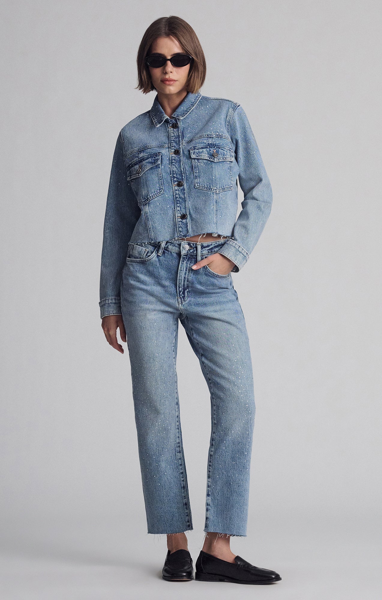 NEW YORK STRAIGHT LEG IN SHINY MID DENIM - Mavi Jeans