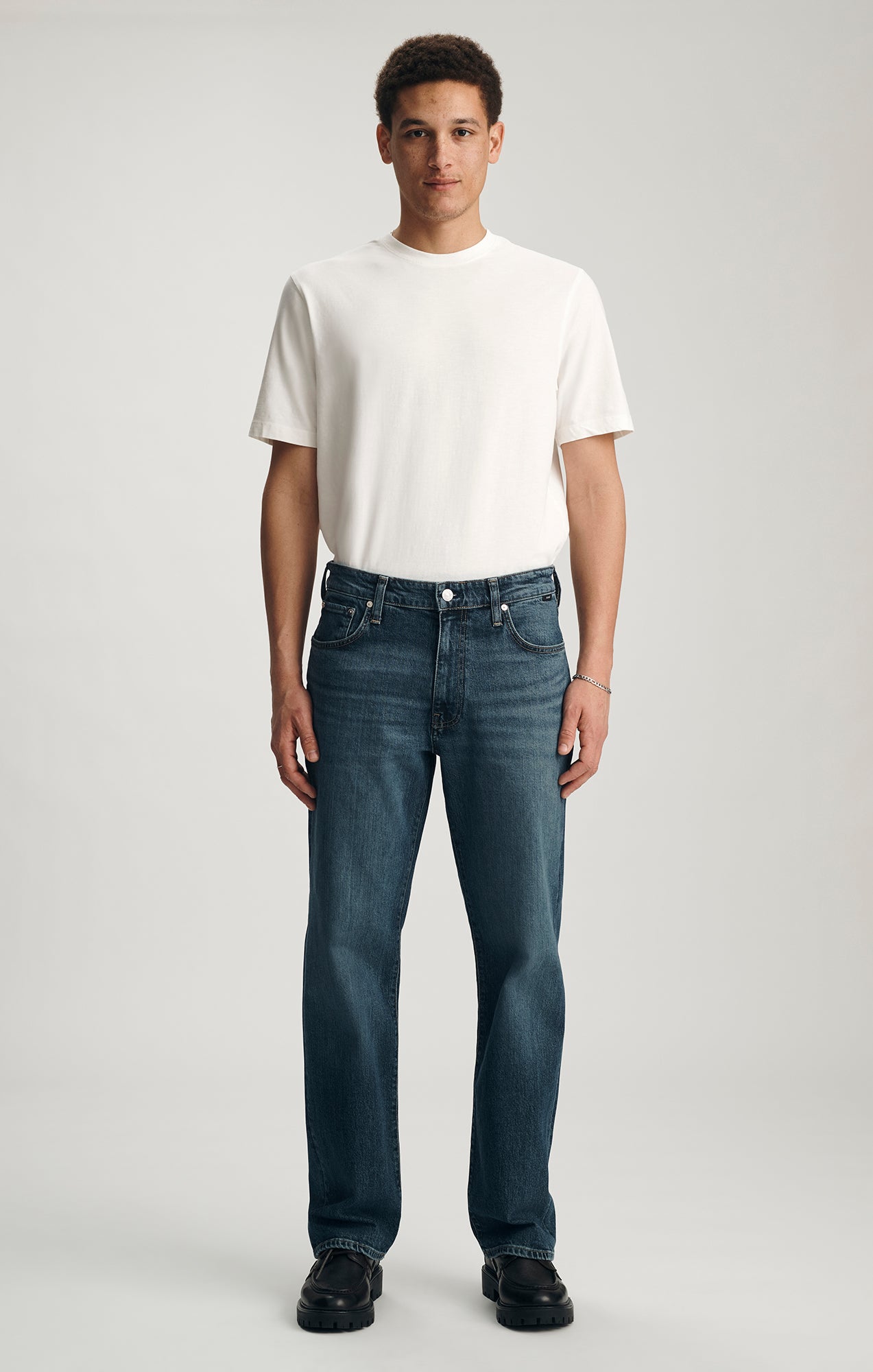 MARLON MODERN STRAIGHT LEG IN DARK USED CLASSIC BLUE - Mavi Jeans