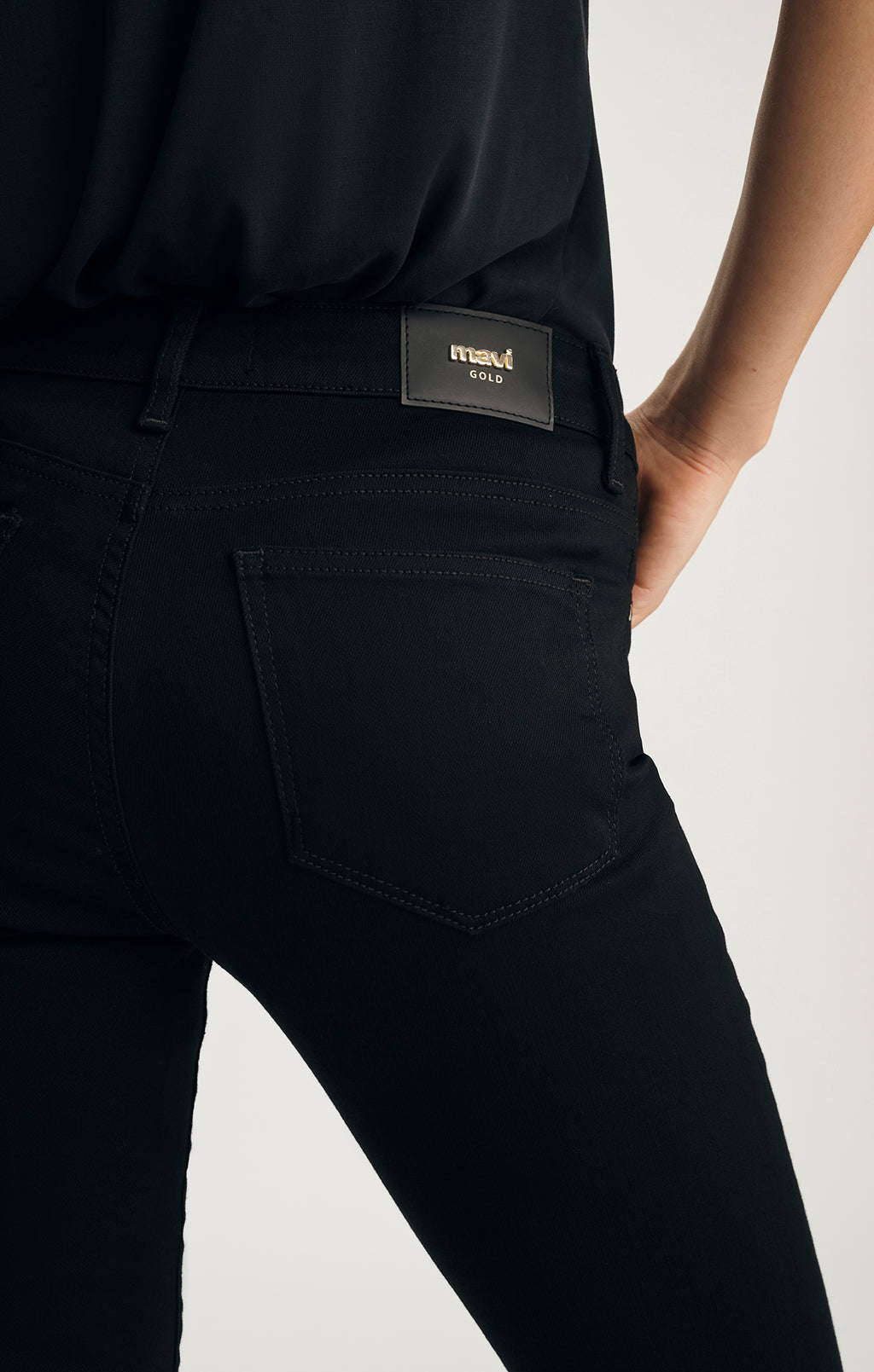 SYDNEY FLARE IN DOUBLE BLACK GOLD PREMIUM