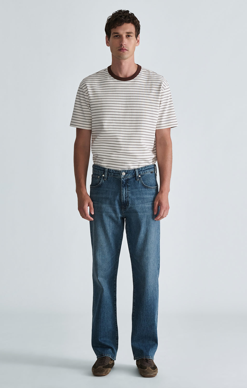 MARLON MODERN STRAIGHT LEG IN USED INDIGO CLASSIC BLUE - Mavi Jeans
