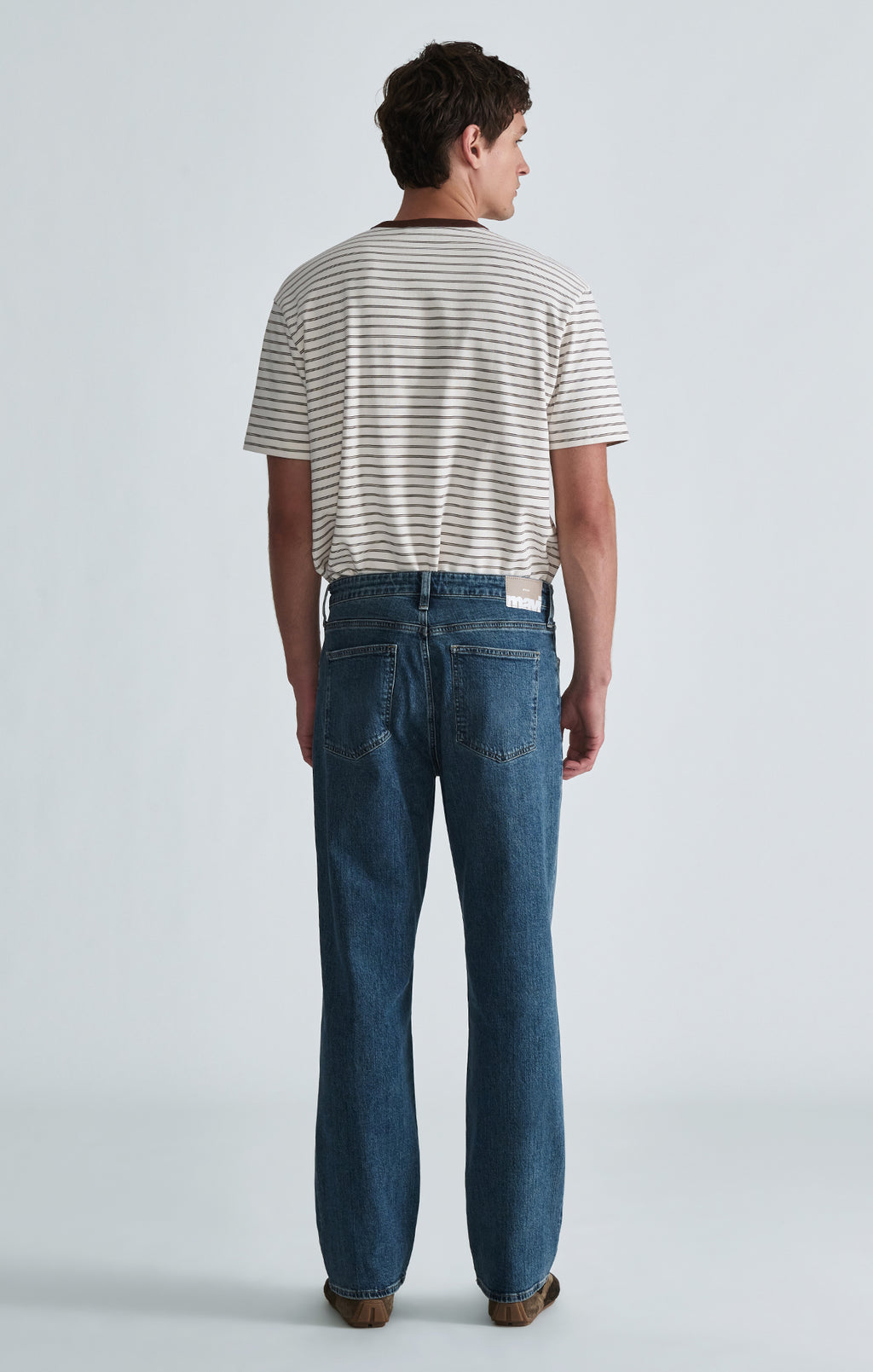 MARLON MODERN STRAIGHT LEG IN USED INDIGO CLASSIC BLUE - Mavi Jeans