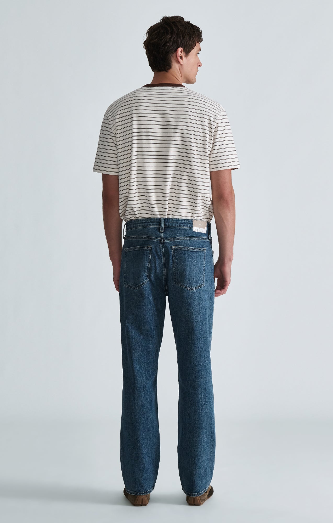 MARLON MODERN STRAIGHT LEG IN USED INDIGO CLASSIC BLUE - Mavi Jeans