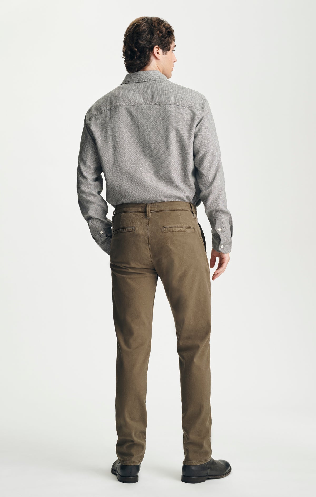 WILL PLEATED STRAIGHT CHINO IN THICKET LUXE TWILL