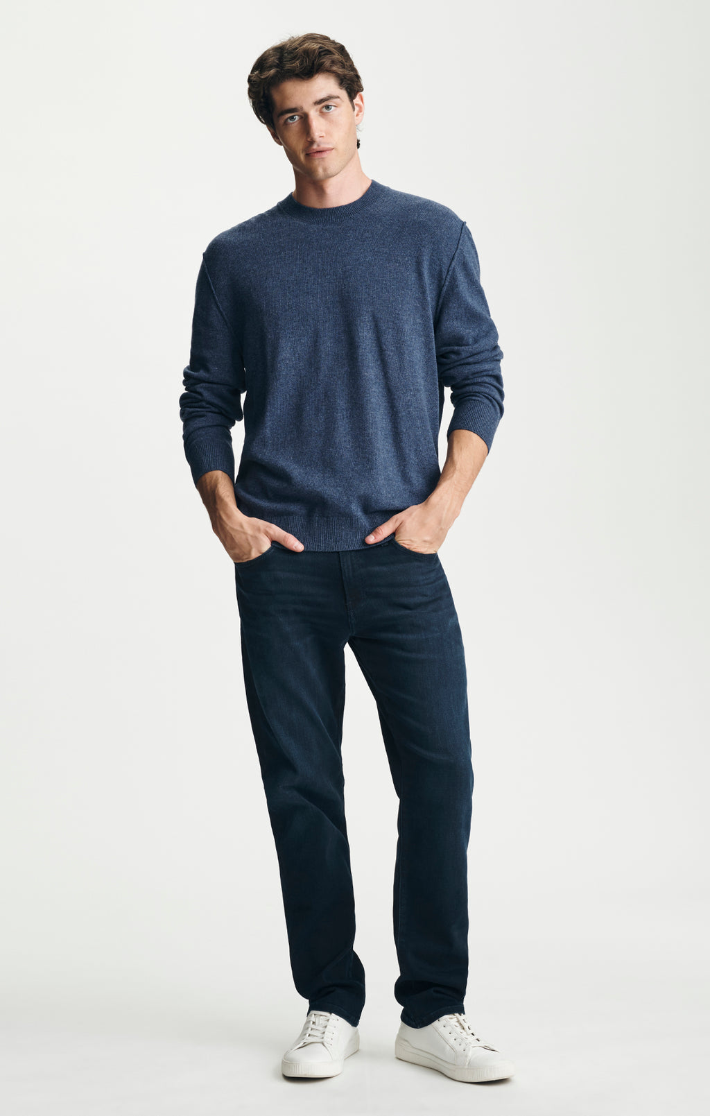 MATT RELAXED STRAIGHT LEG IN INK BRUSHED FEATHER BLUE - Mavi Jeans