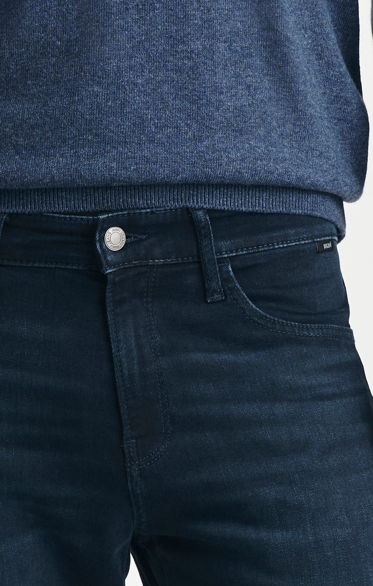 MATT RELAXED STRAIGHT LEG IN INK BRUSHED FEATHER BLUE - Mavi Jeans