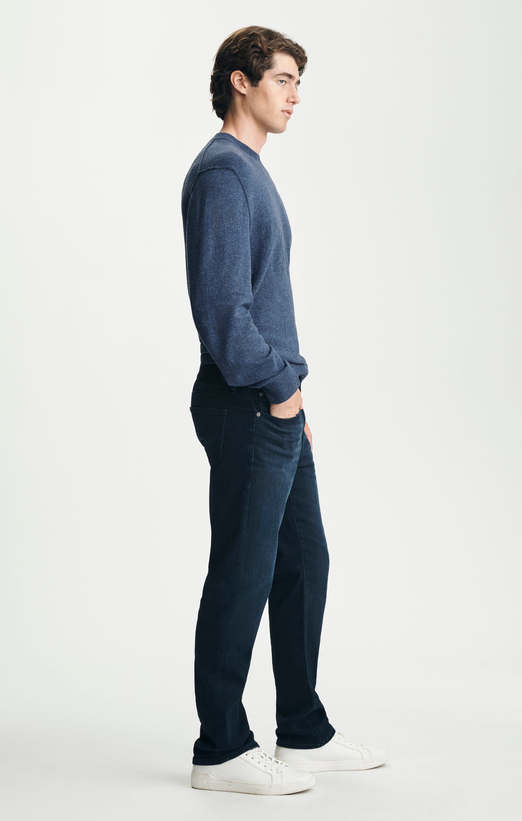 MATT RELAXED STRAIGHT LEG IN INK BRUSHED FEATHER BLUE - Mavi Jeans