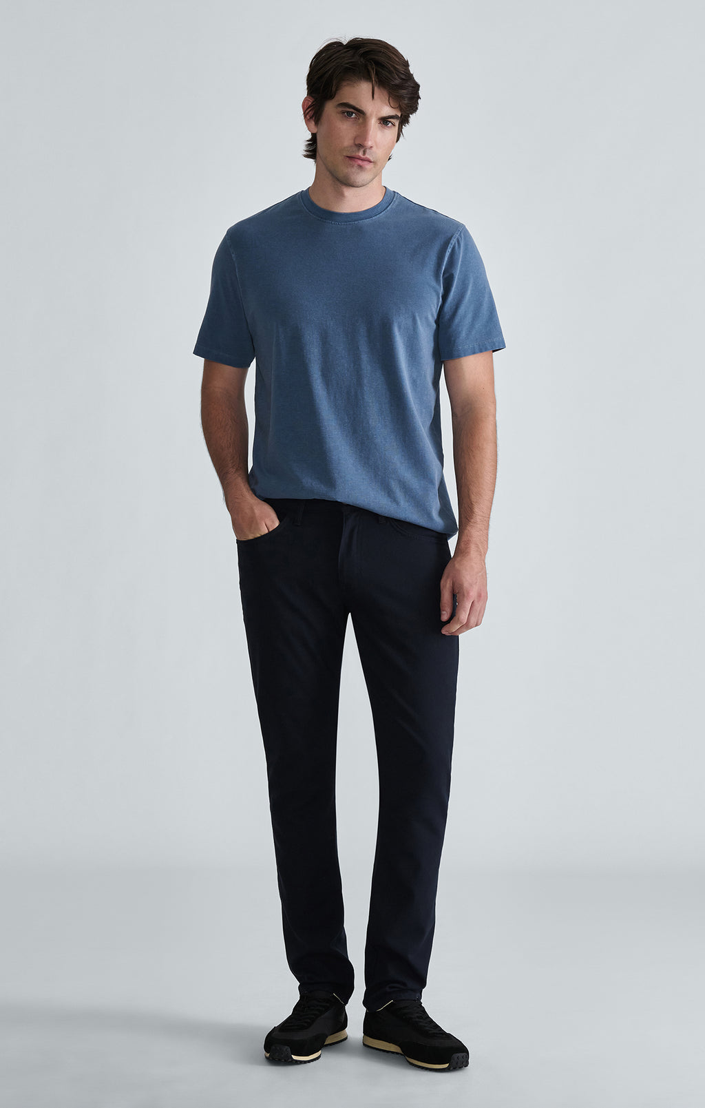 MARCUS SLIM STRAIGHT LEG IN NAVY WOOL TOUCH - Mavi Jeans