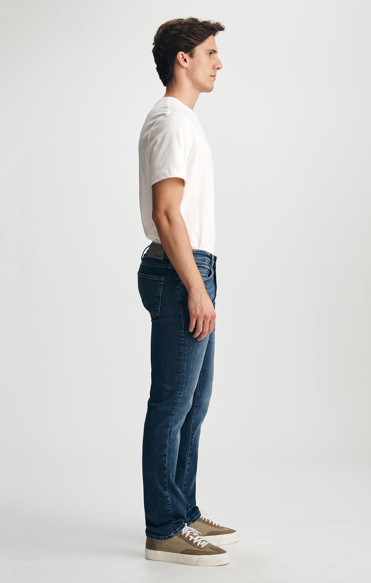 MARCUS SLIM STRAIGHT LEG IN MID BRUSHED WILLIAMSBURG - Mavi Jeans