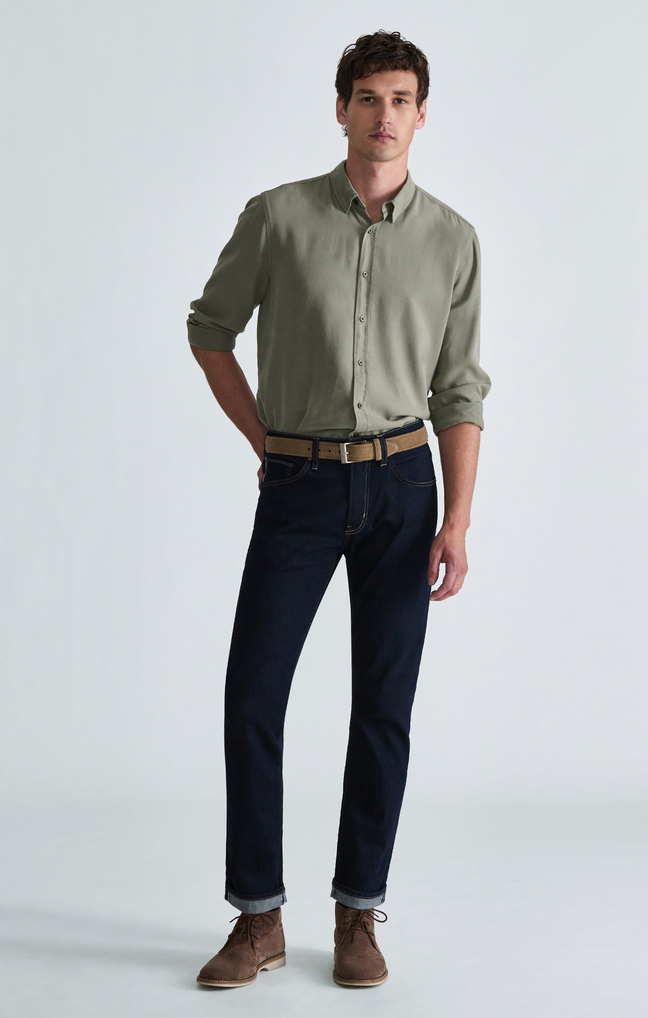 MARCUS SLIM STRAIGHT LEG IN RINSE SELVEDGE - Mavi Jeans