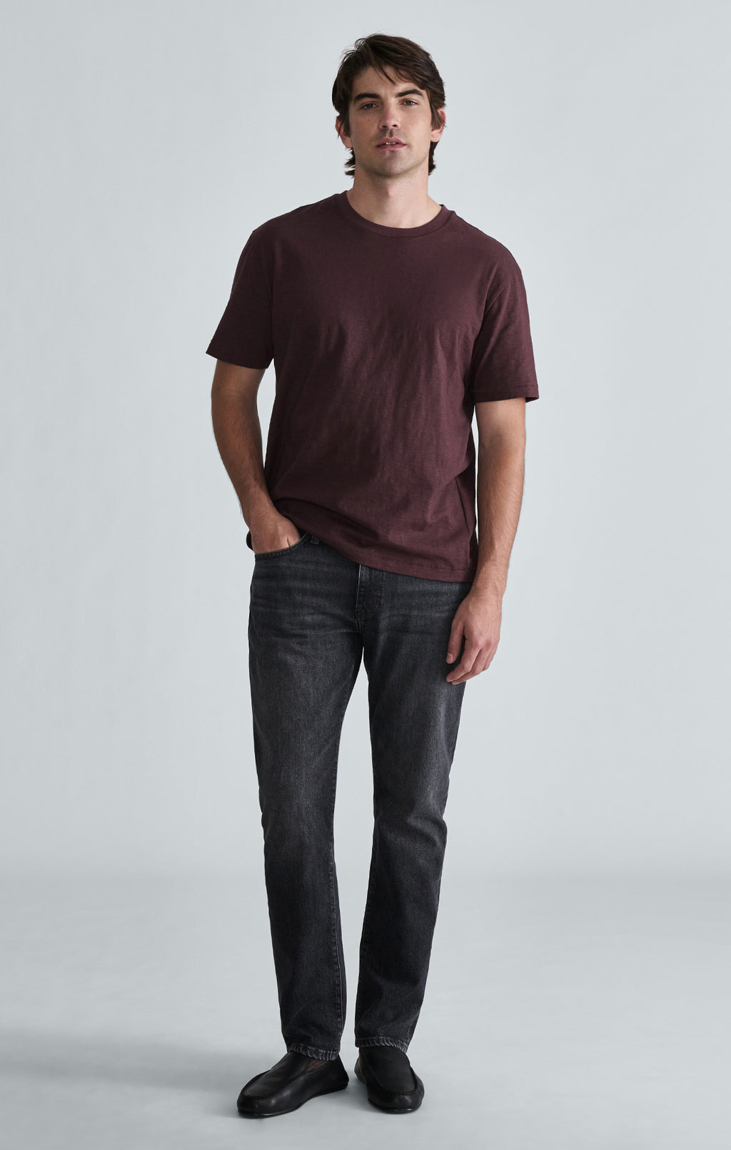 MARCUS SLIM STRAIGHT LEG IN SMOKE BRUSHED CLASSIC BLUE - Mavi Jeans