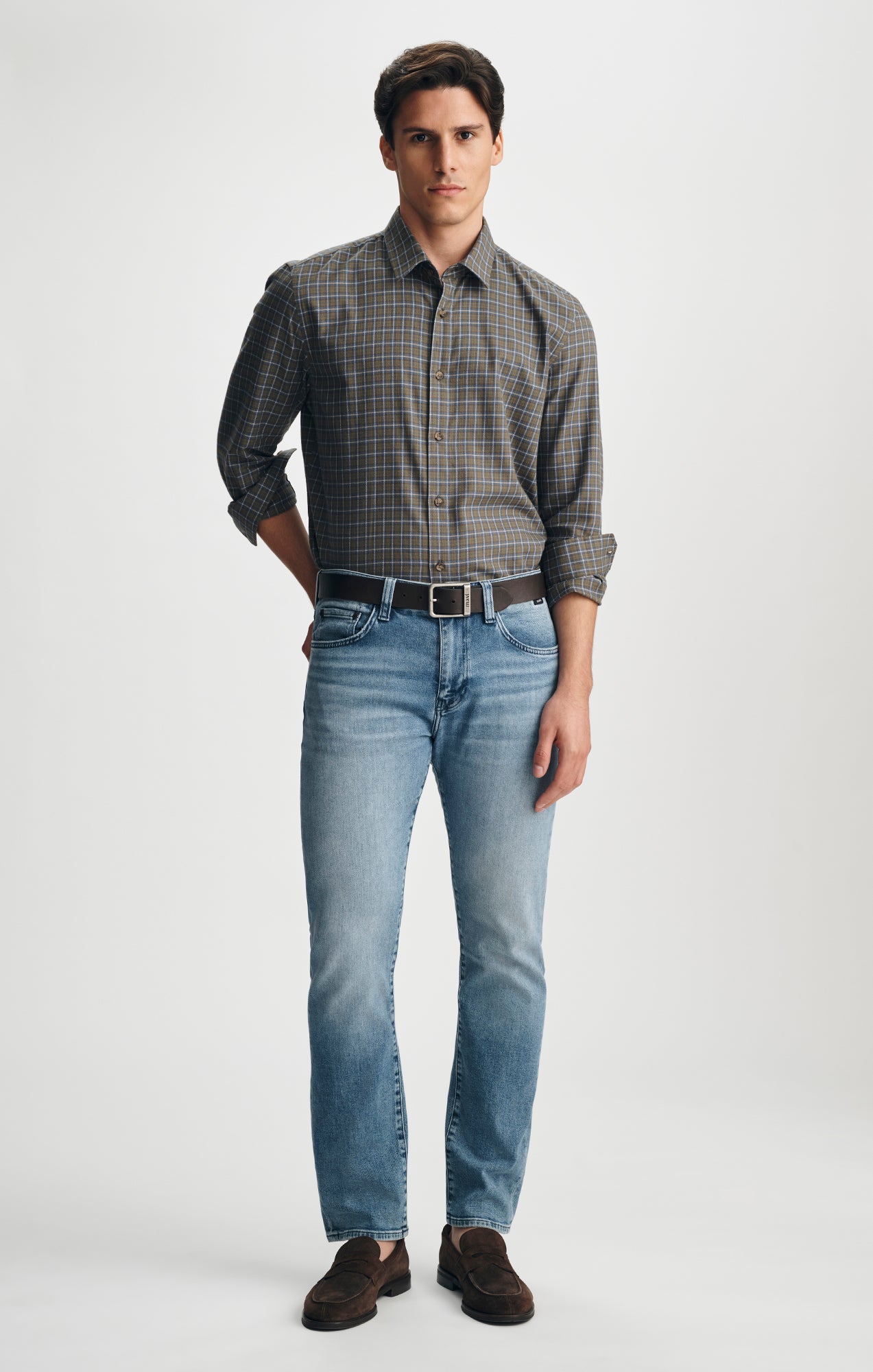 MARCUS SLIM STRAIGHT LEG IN LIGHT FEATHER - Mavi Jeans