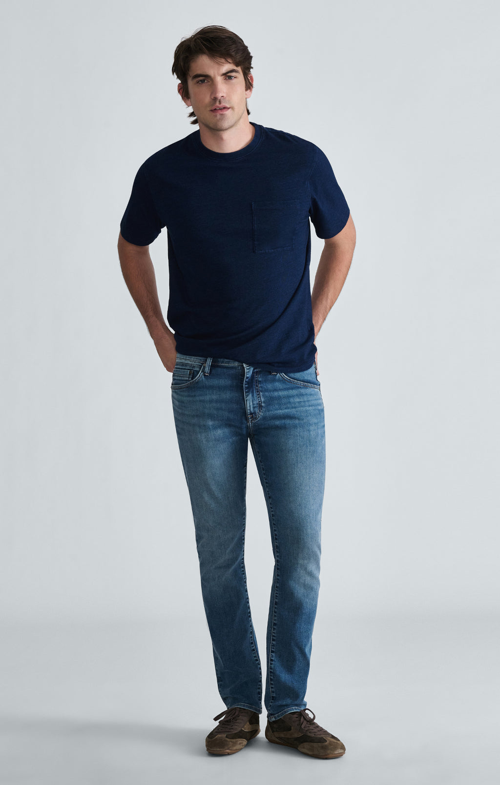 JAKE SLIM LEG IN MID BRUSHED WILLIAMSBURG - Mavi Jeans